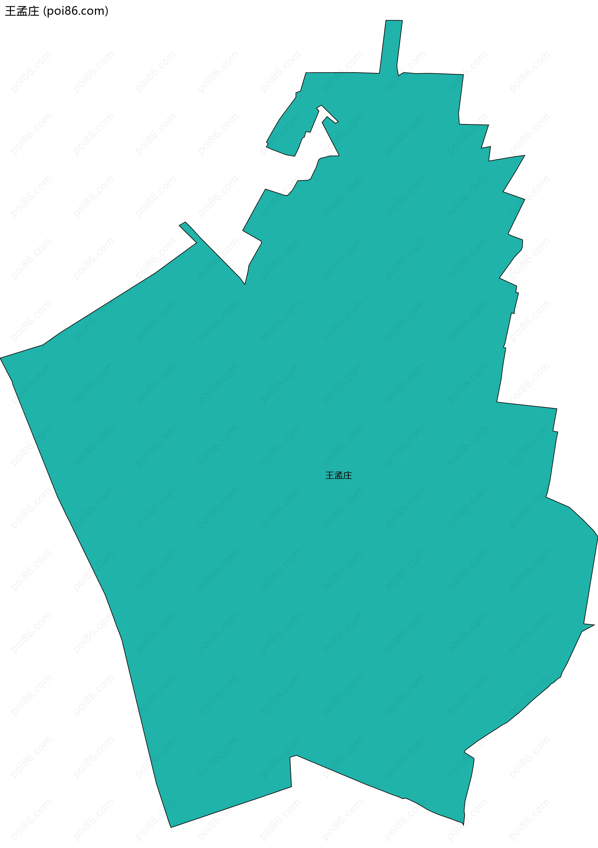 王孟庄边界地图