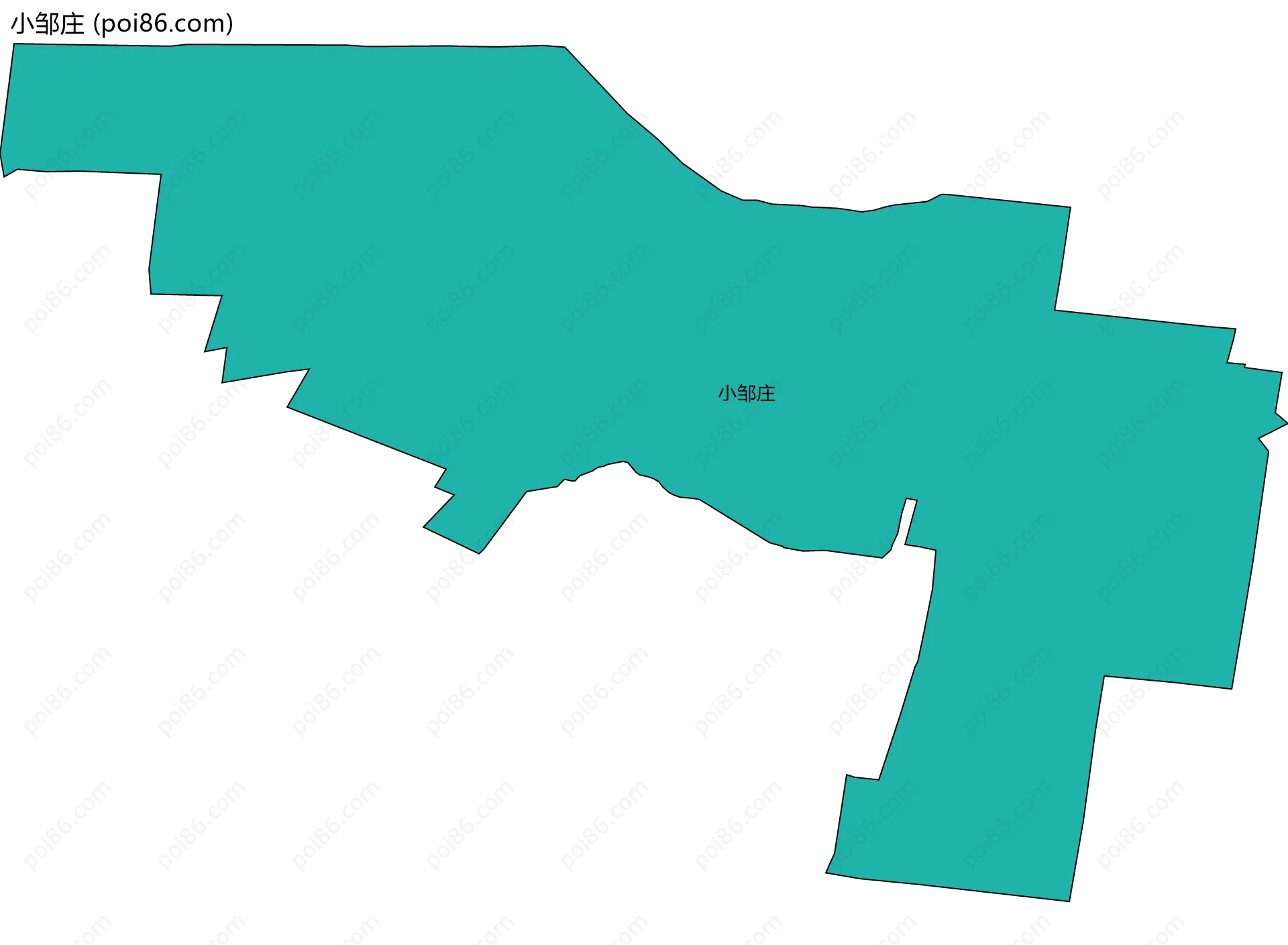 小邹庄边界地图