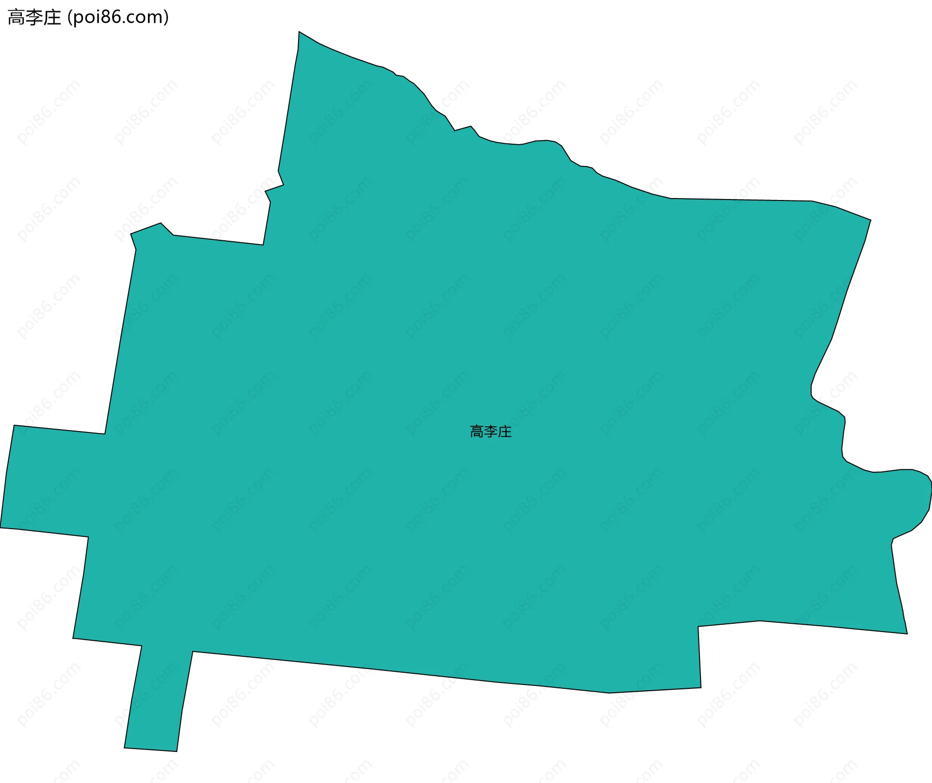 高李庄边界地图