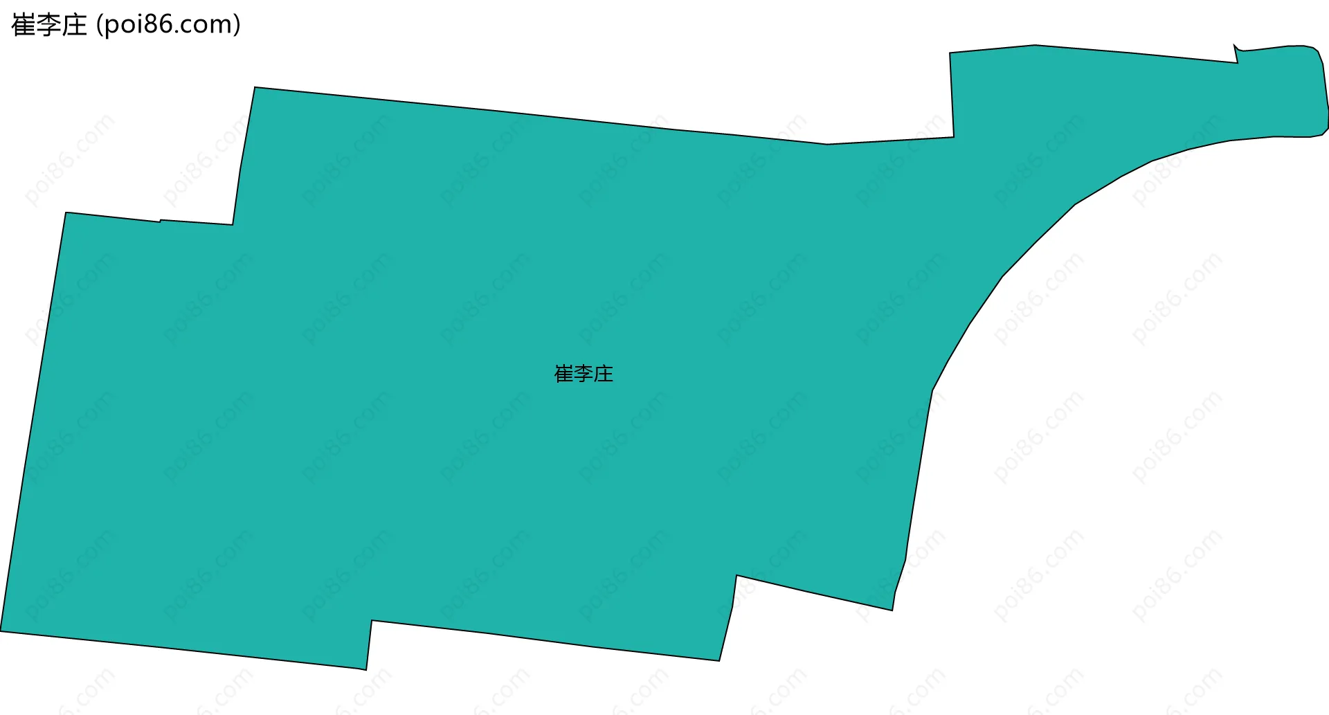 崔李庄边界地图