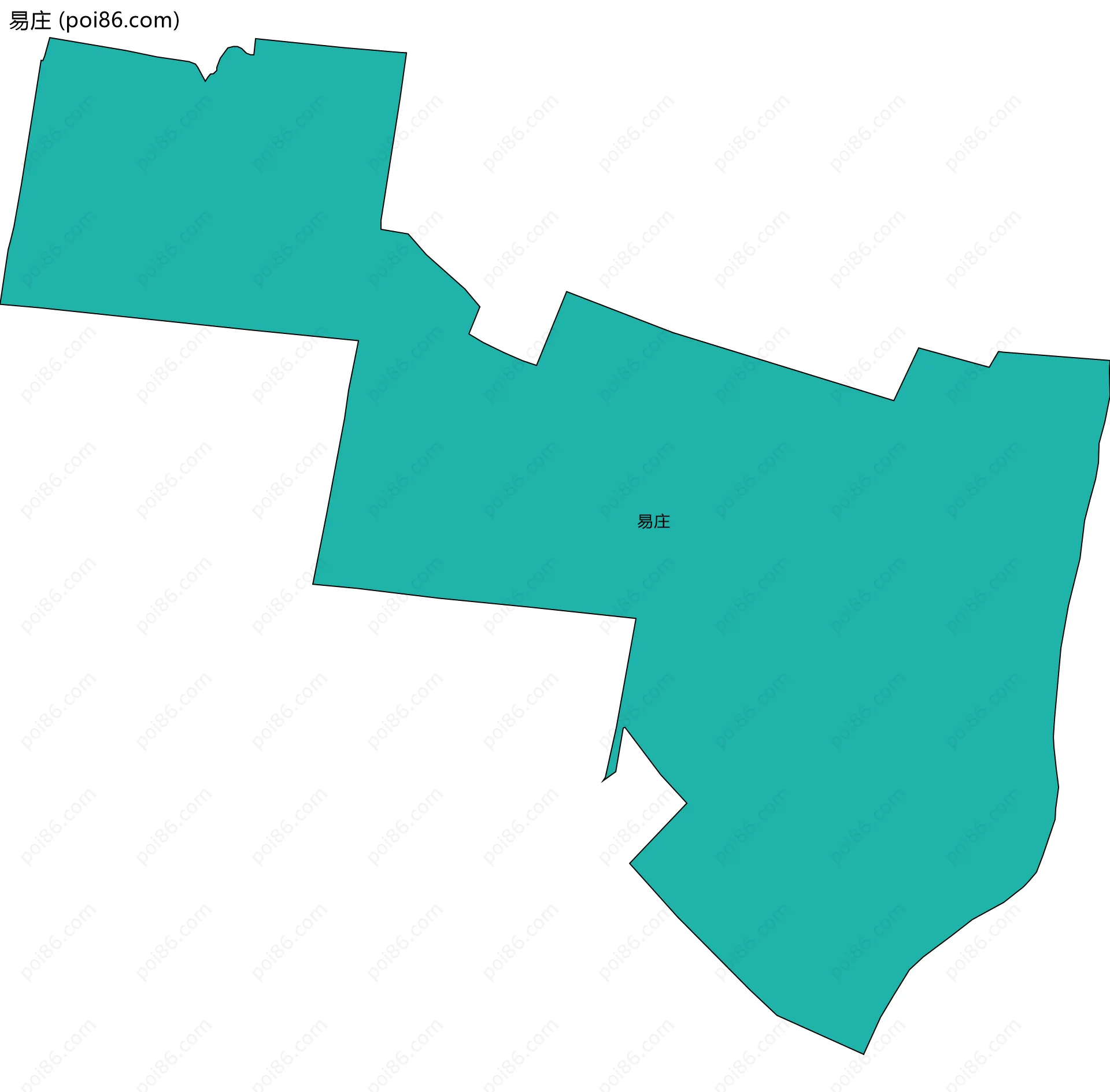 易庄边界地图
