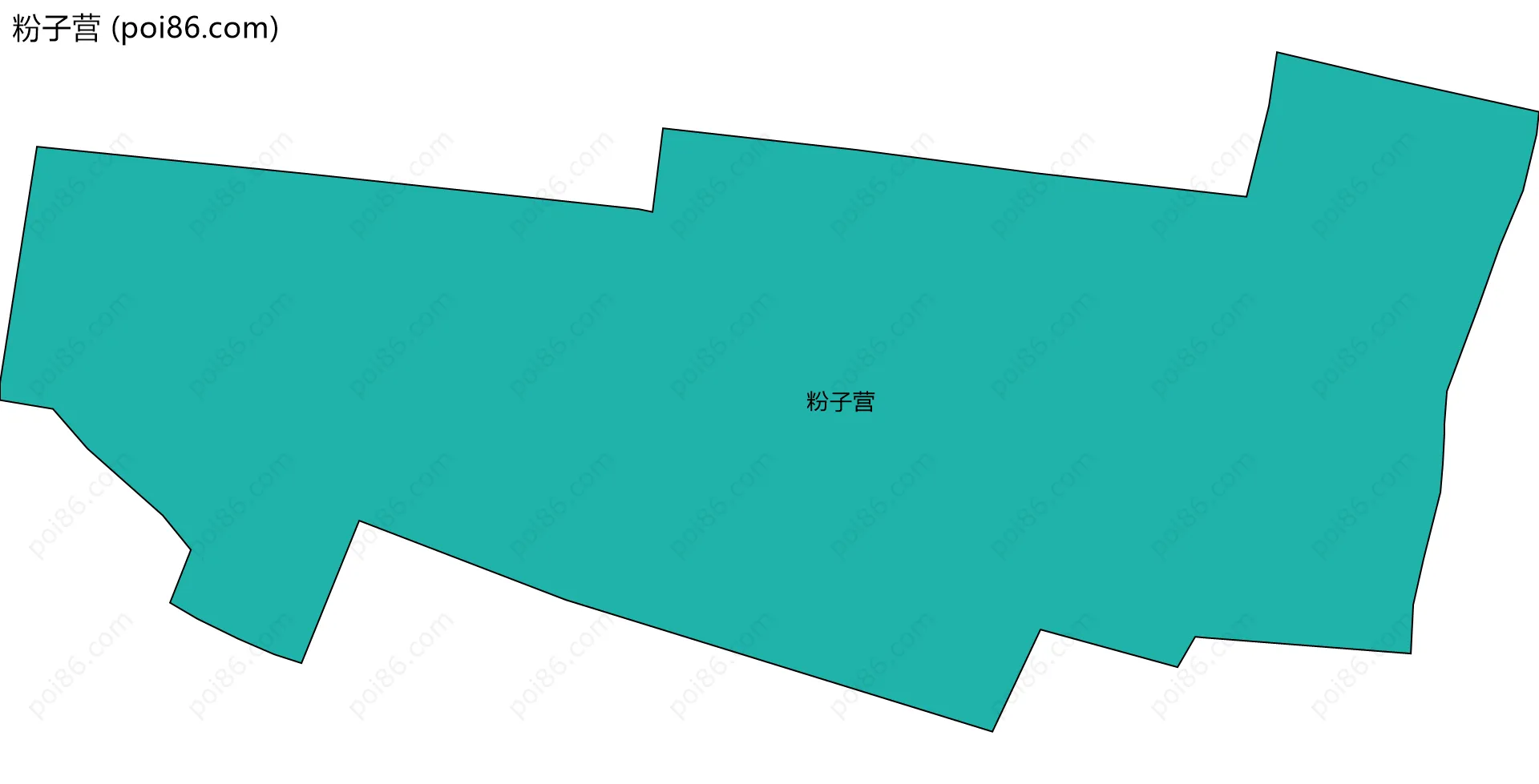 粉子营边界地图