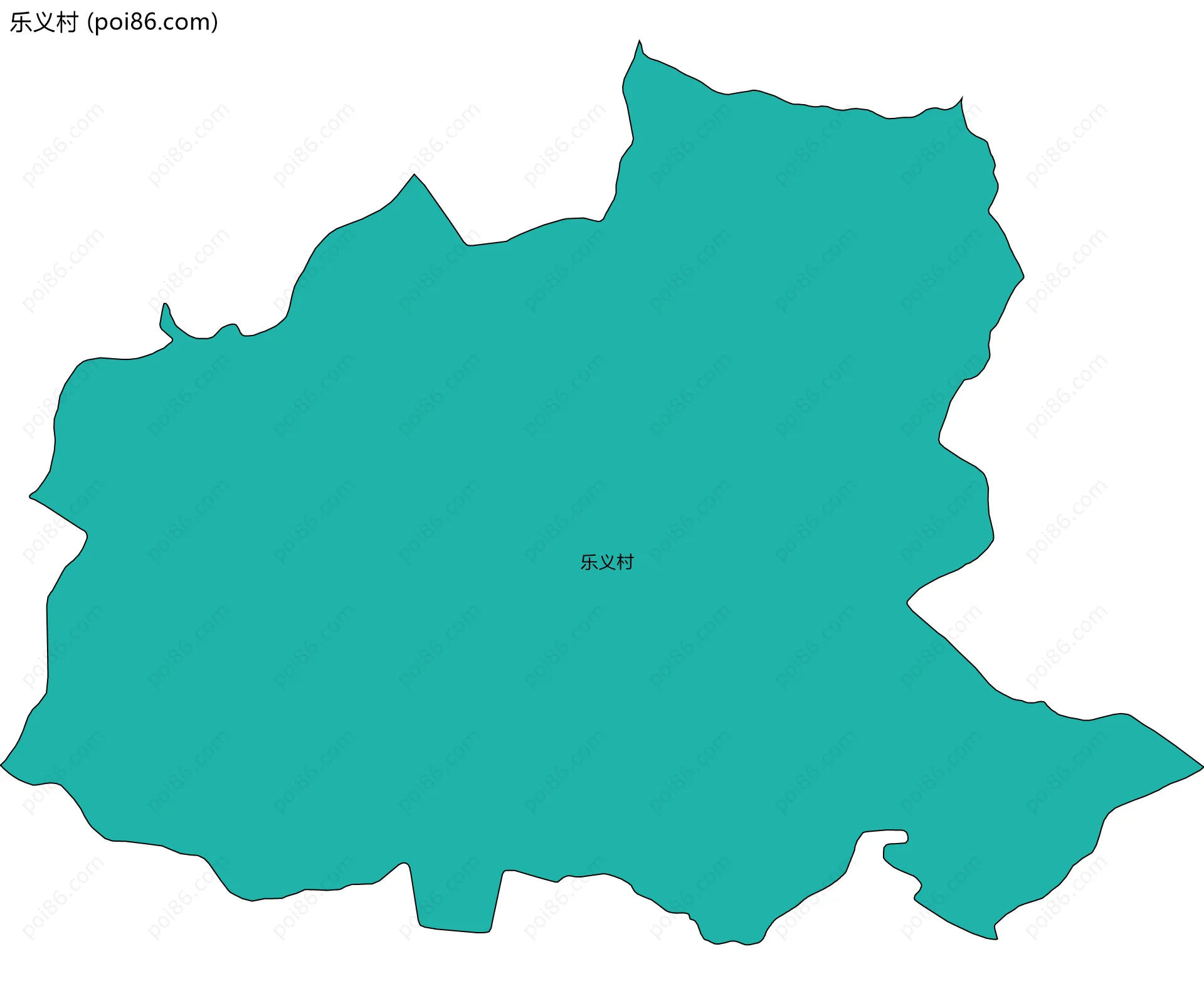 乐义村边界地图