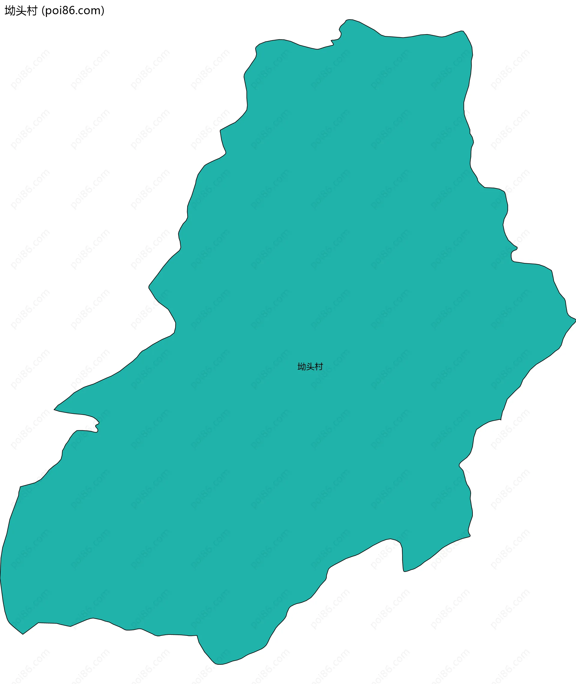 坳头村边界地图