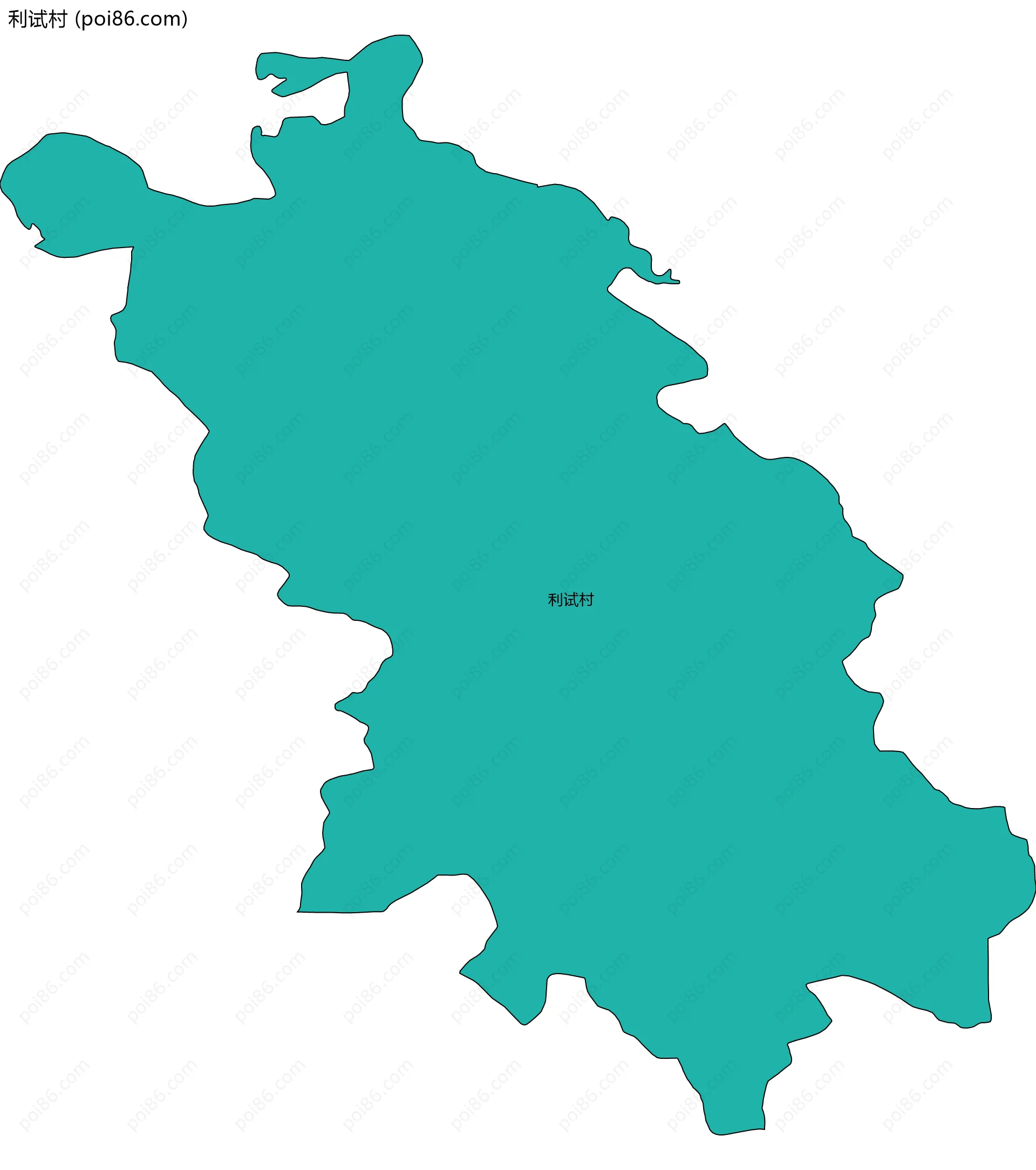 利试村边界地图