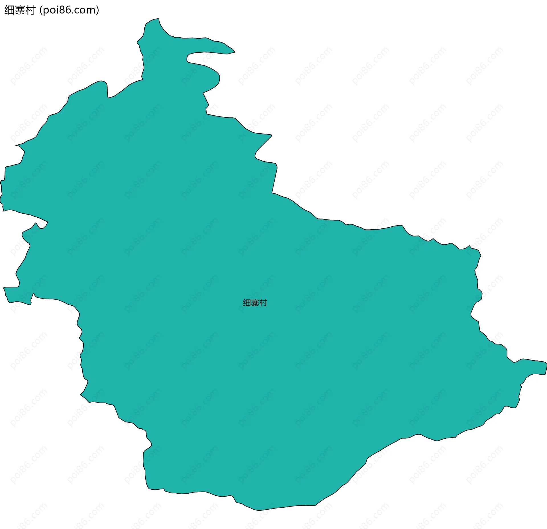 细寨村边界地图