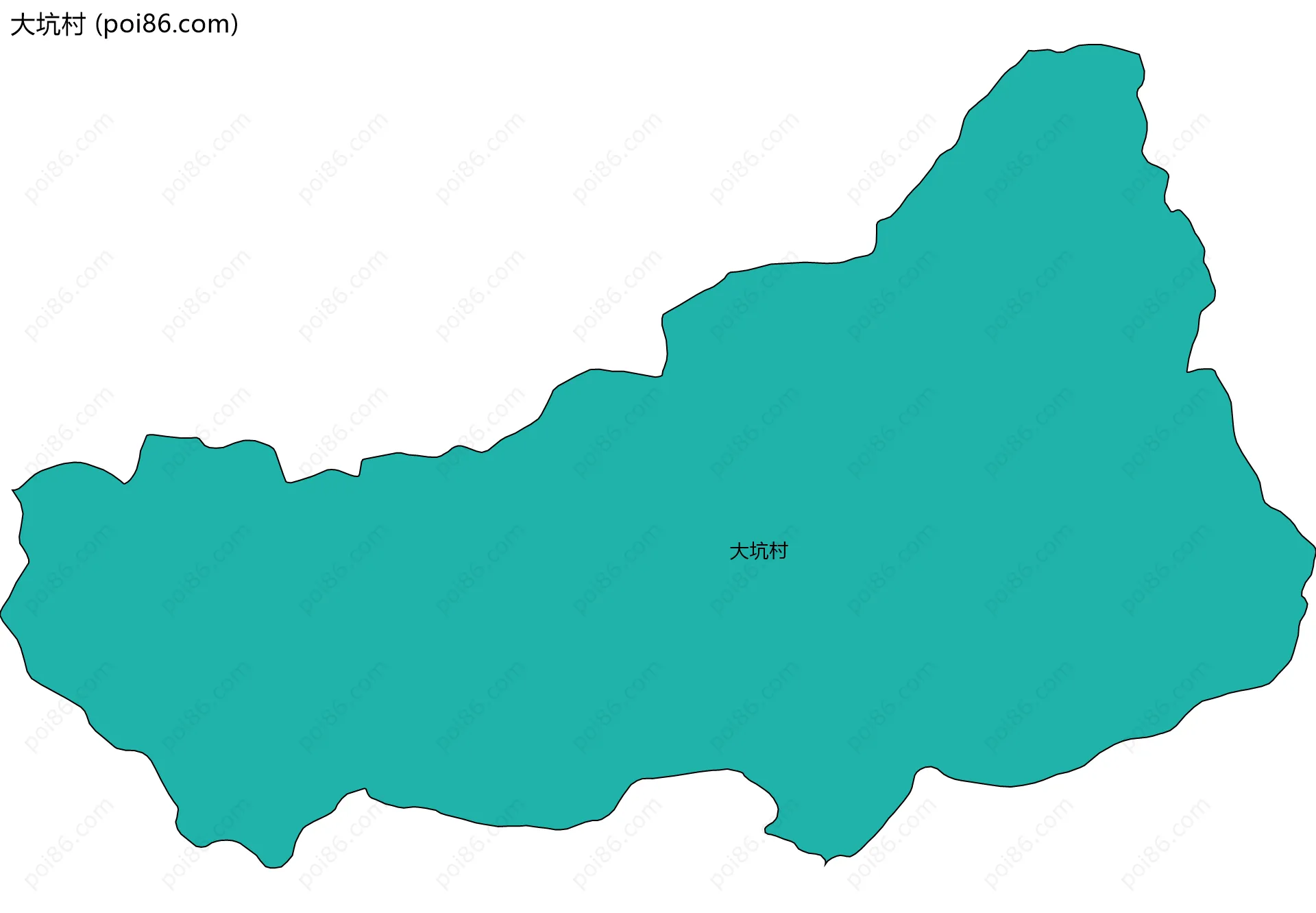大坑村边界地图