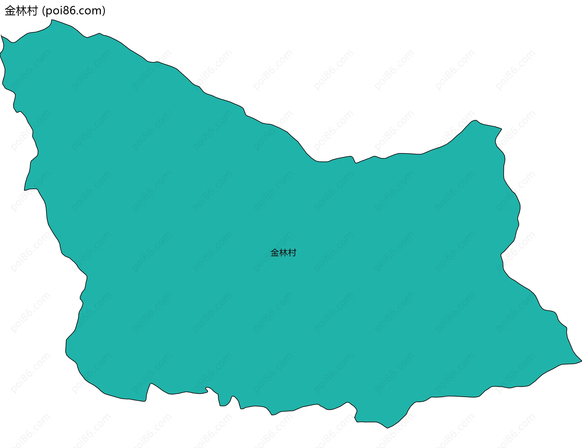 金林村边界地图