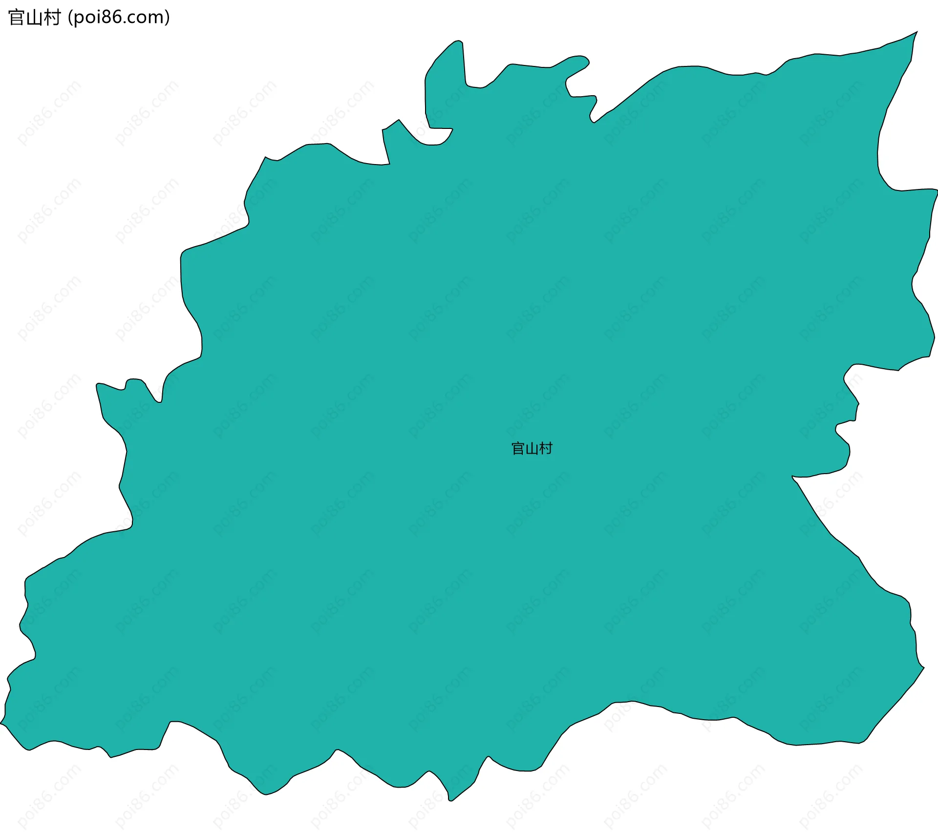 官山村边界地图