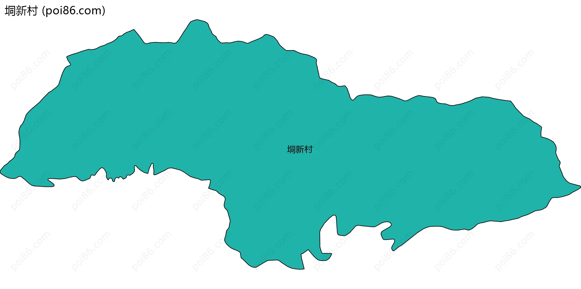 垌新村边界地图