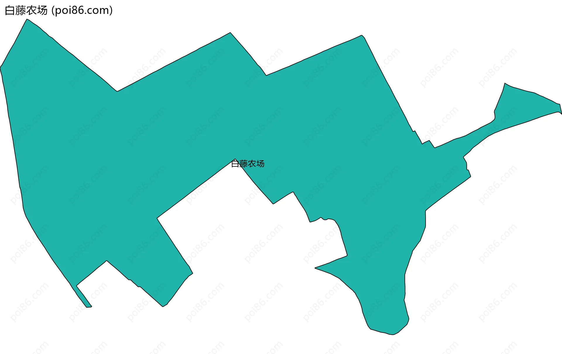 白藤农场边界地图