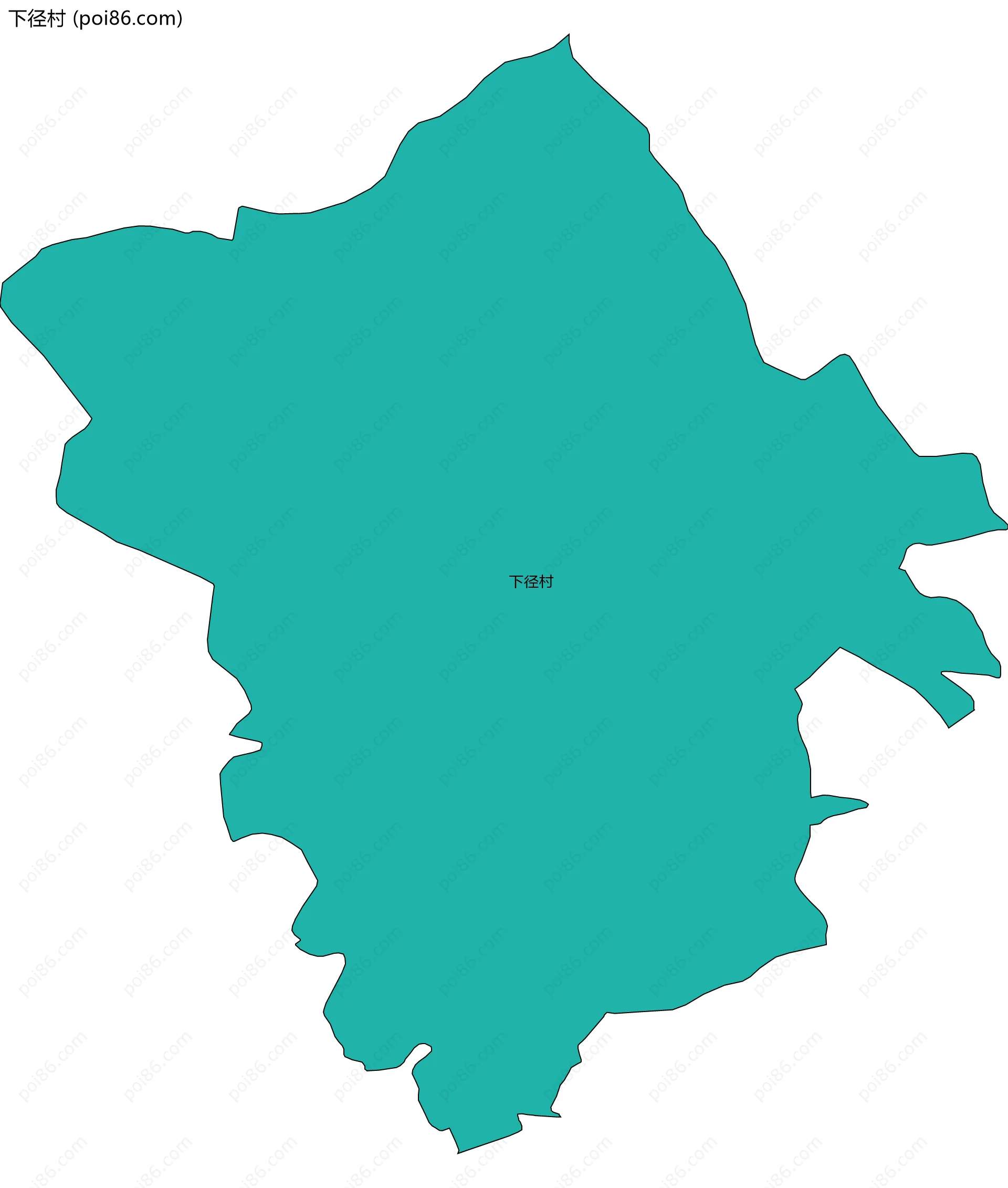 下径村边界地图