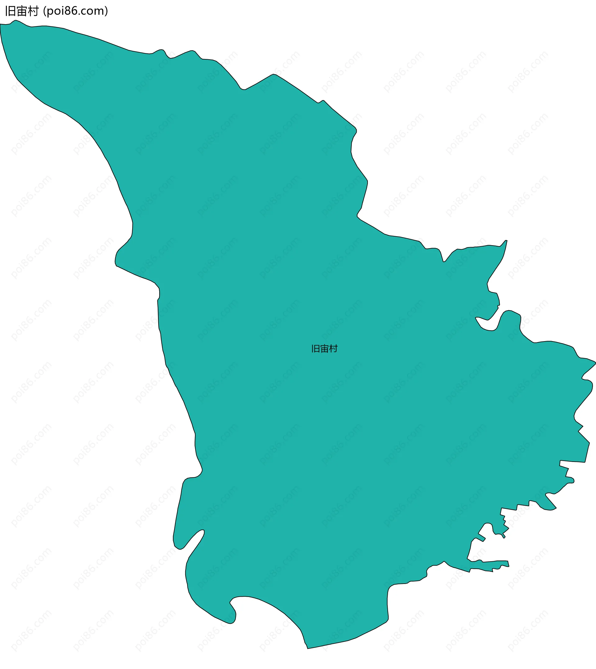 旧宙村边界地图