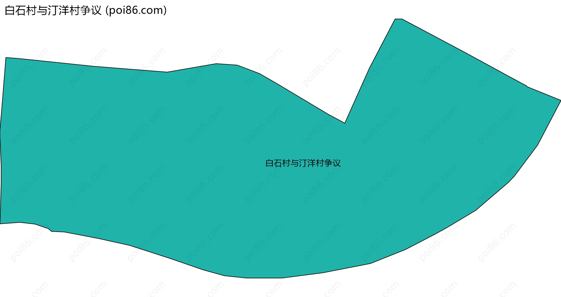 白石村与汀洋村争议边界地图