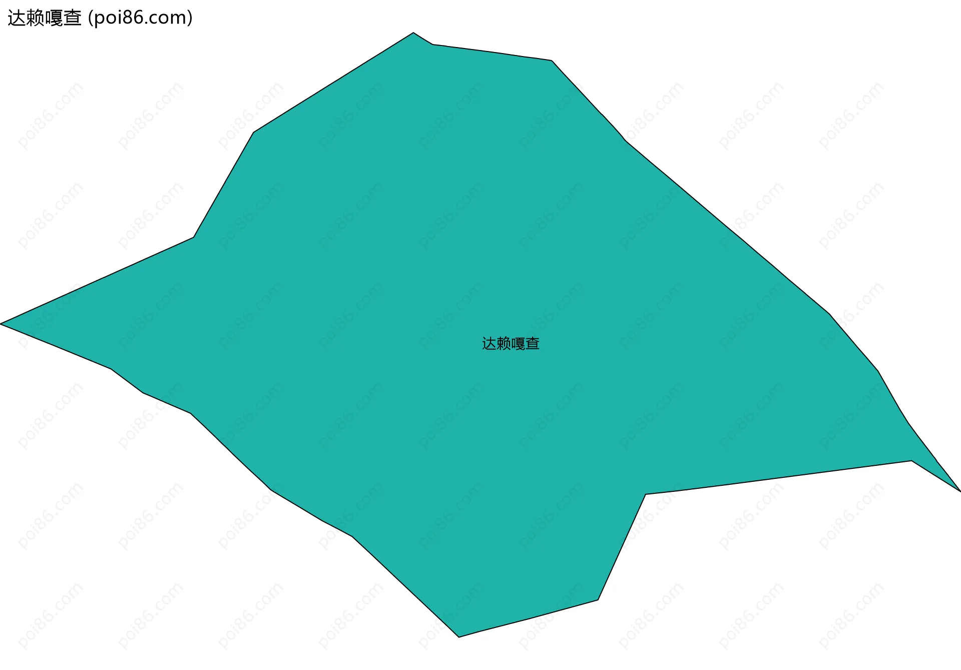 达赖嘎查边界地图