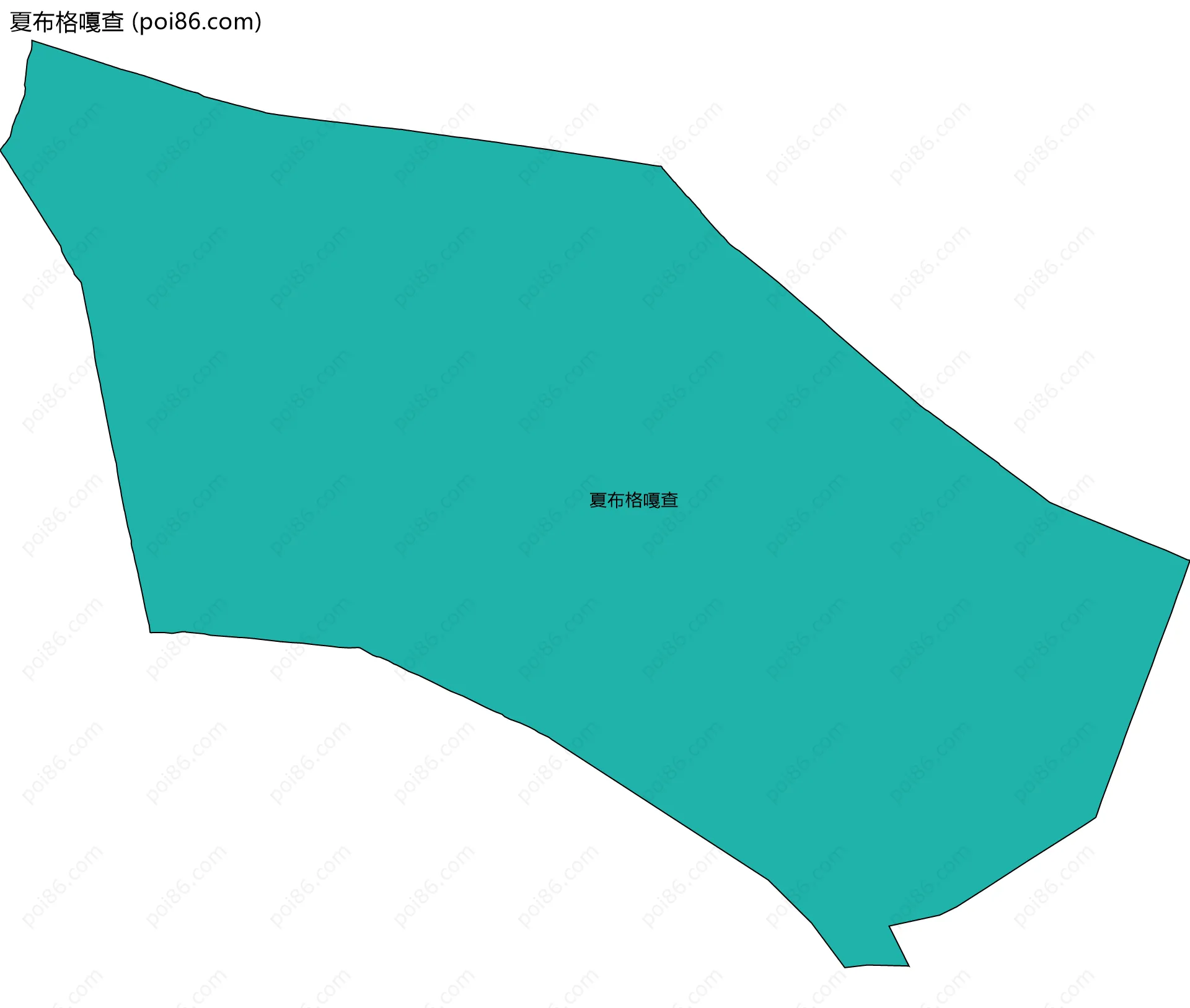 夏布格嘎查边界地图