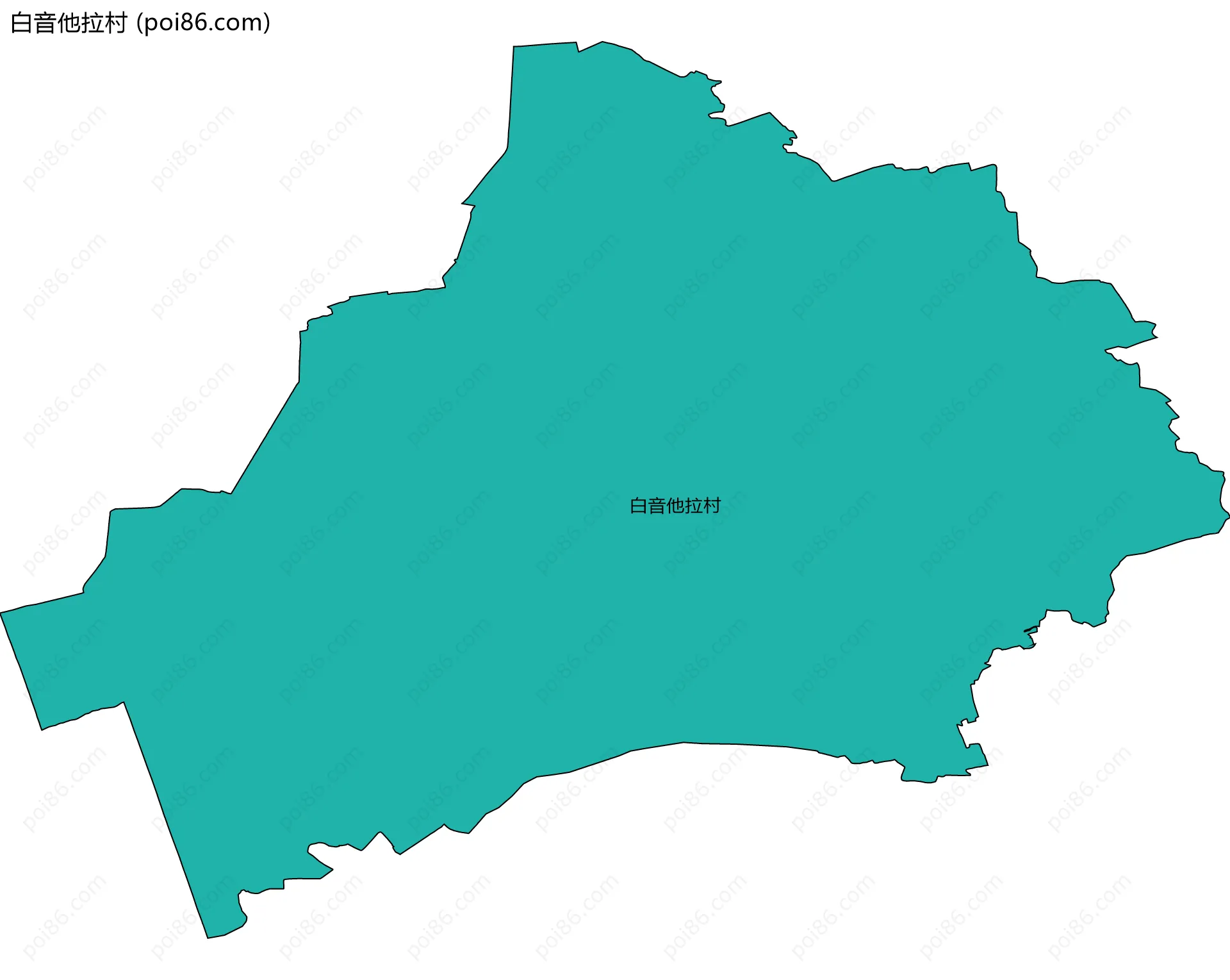 白音他拉村边界地图