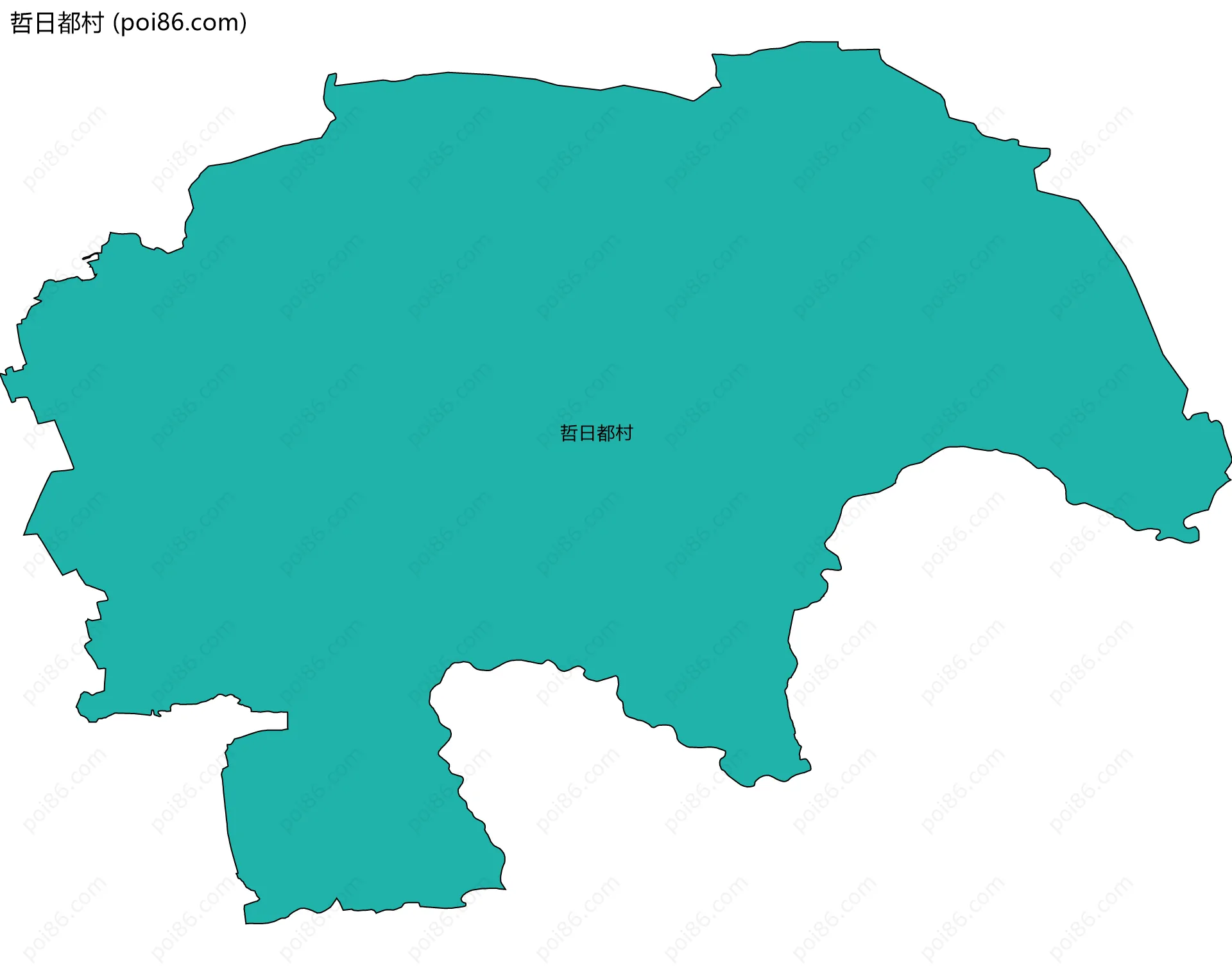 哲日都村边界地图