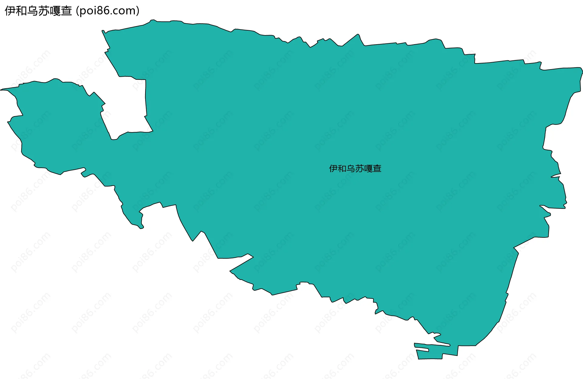 伊和乌苏嘎查边界地图