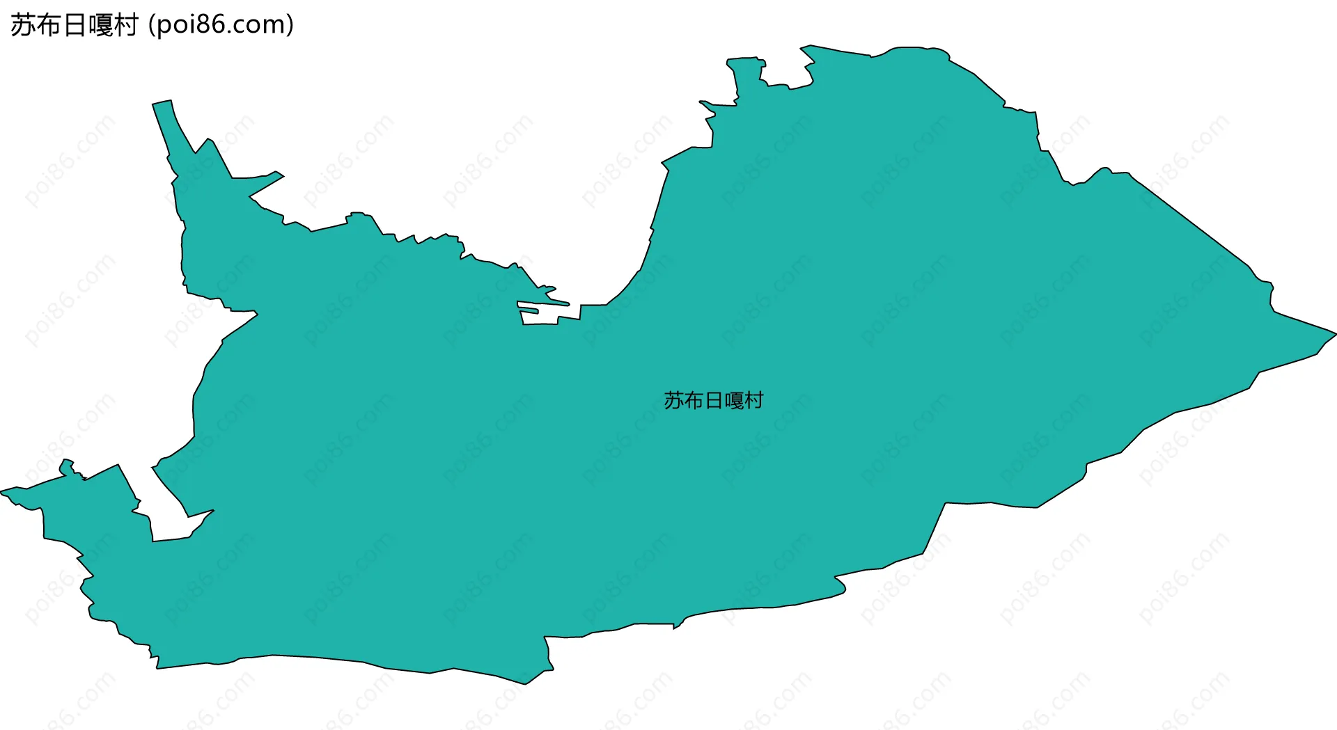 苏布日嘎村边界地图