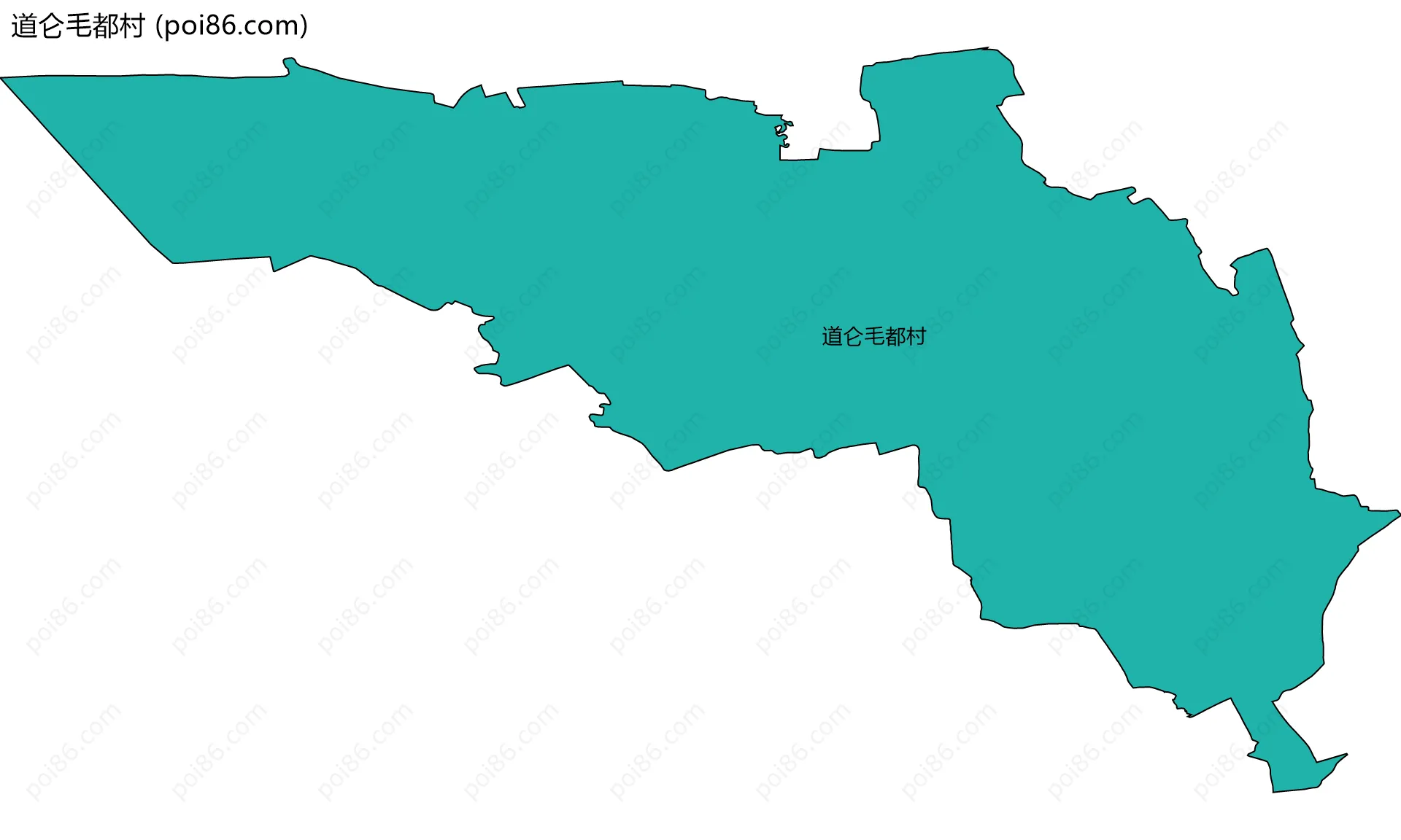 道仑毛都村边界地图