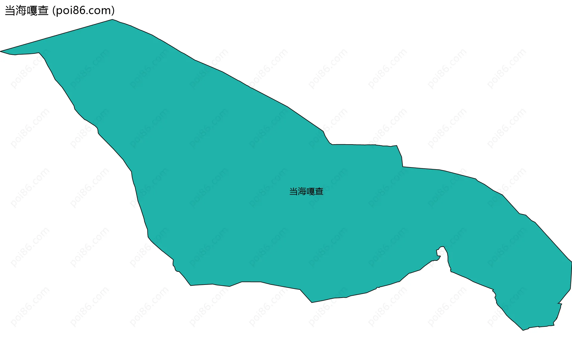 当海嘎查边界地图