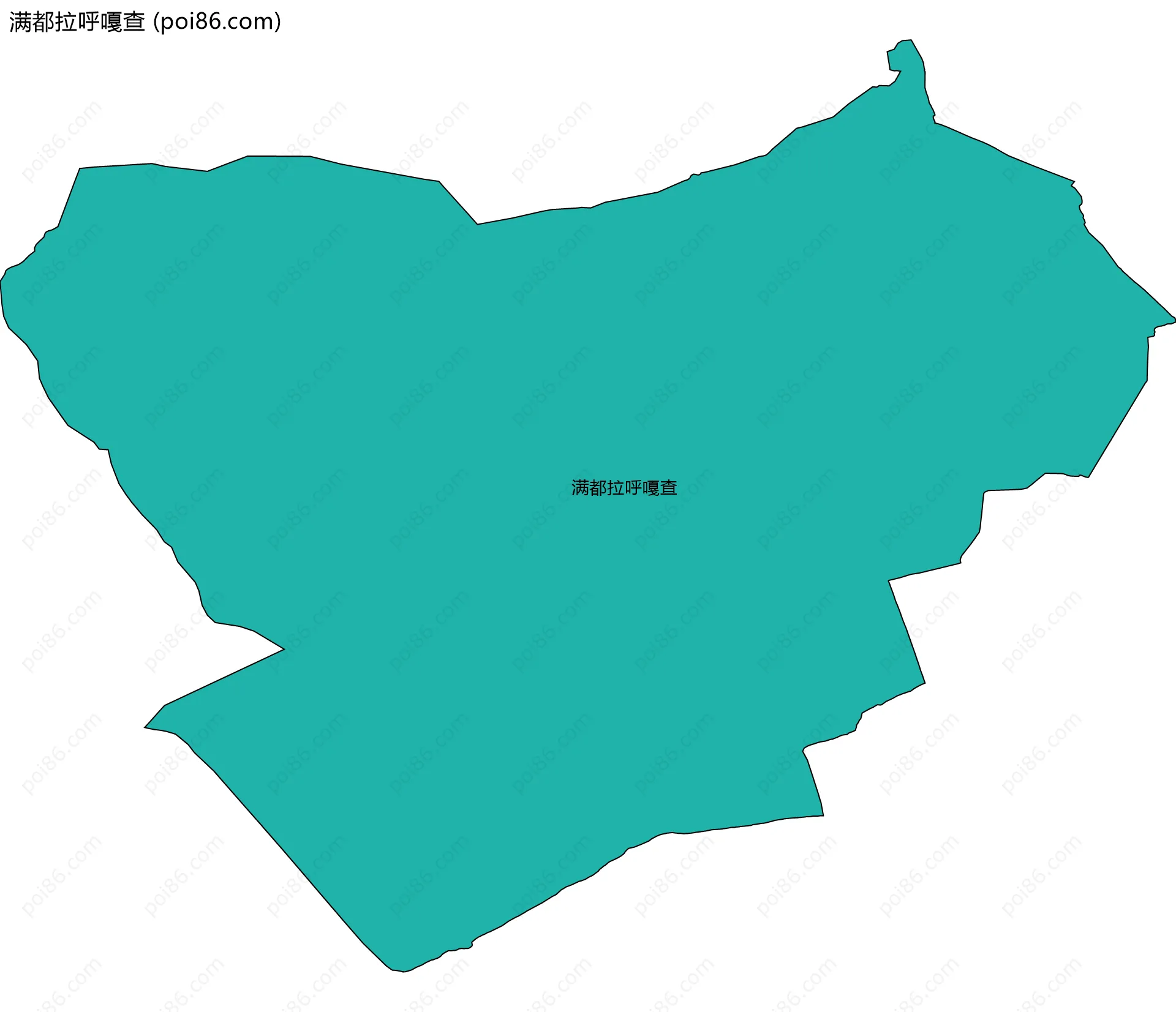 满都拉呼嘎查边界地图