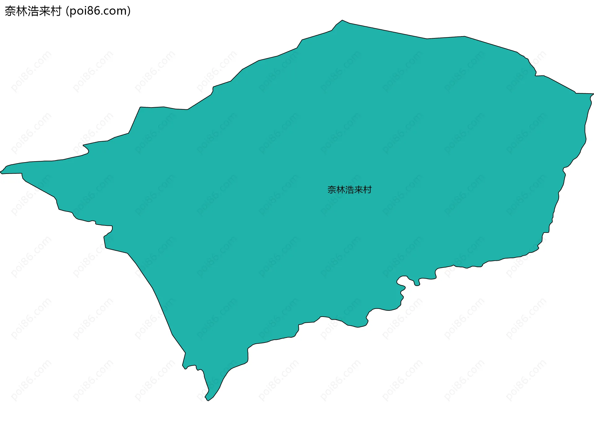 奈林浩来村边界地图