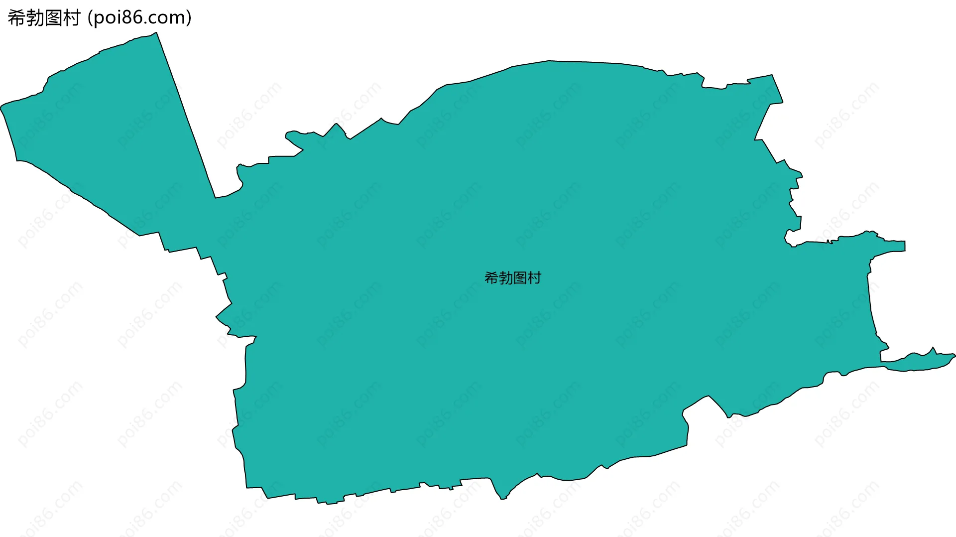 希勃图村边界地图