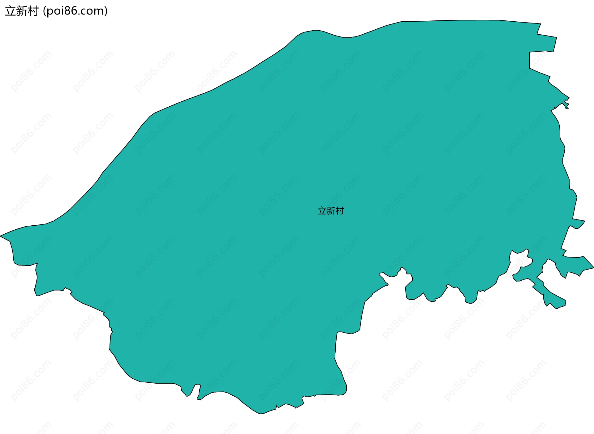 立新村边界地图