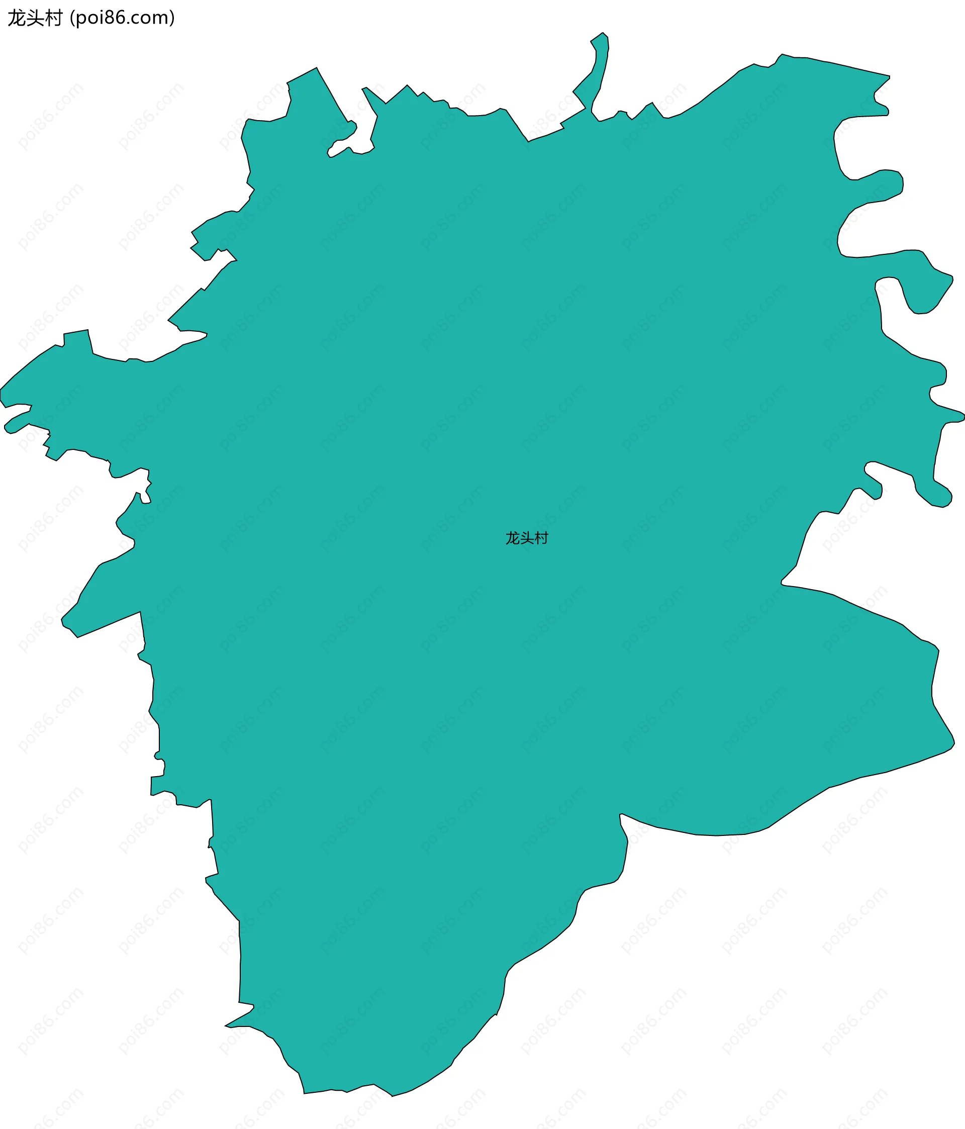 龙头村边界地图