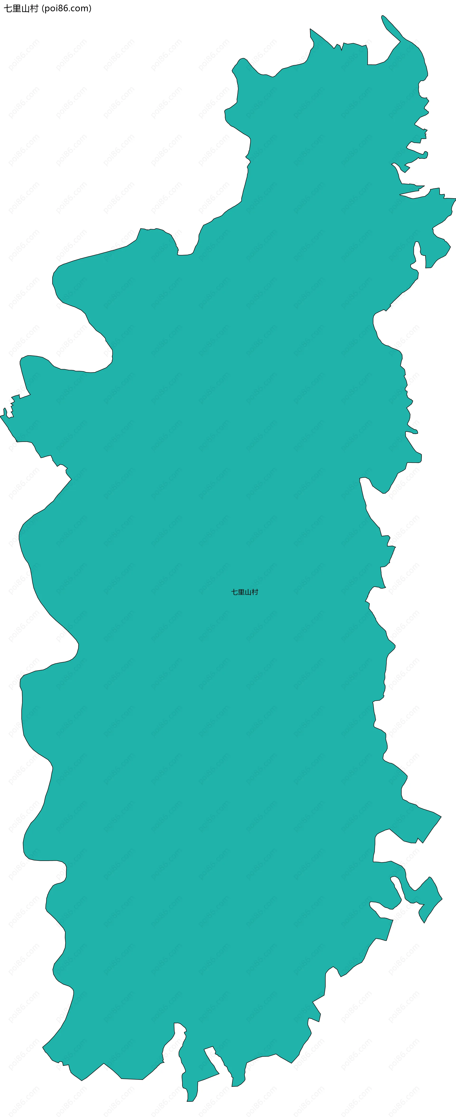 七里山村边界地图