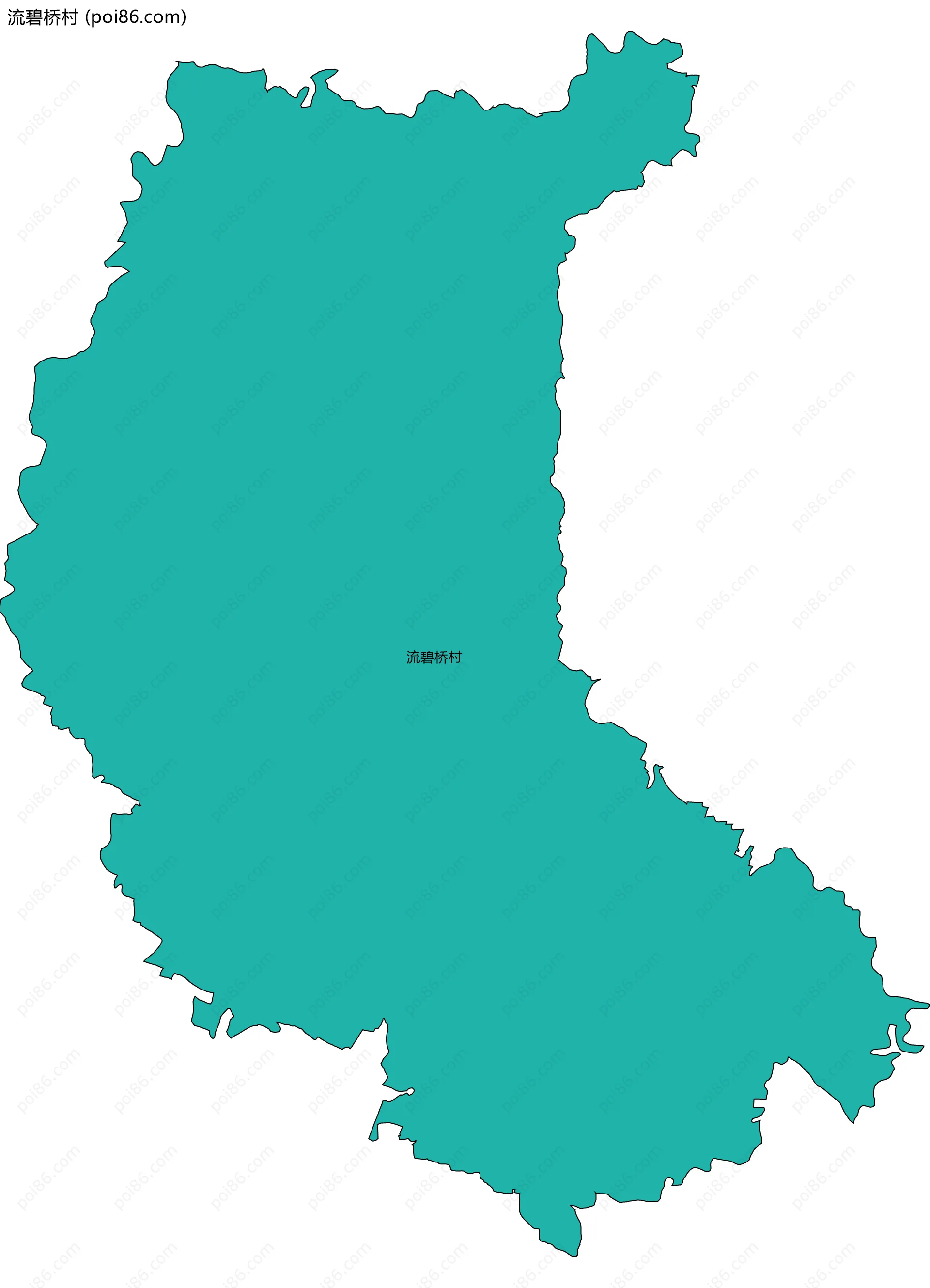 流碧桥村边界地图