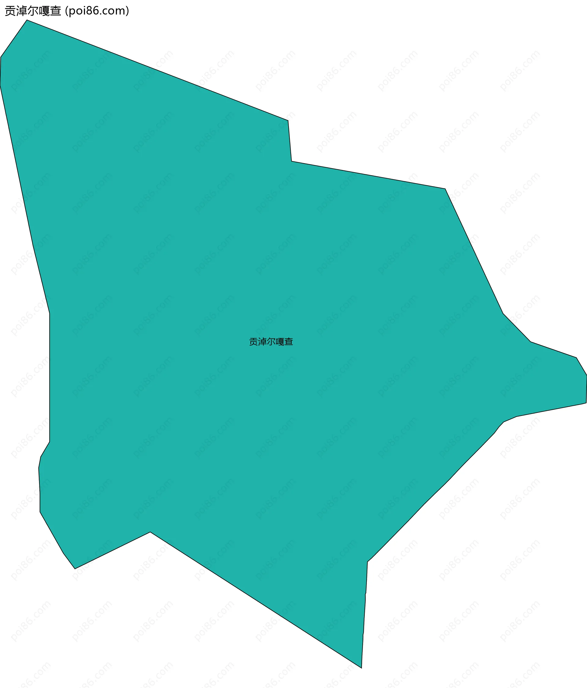 贡淖尔嘎查边界地图