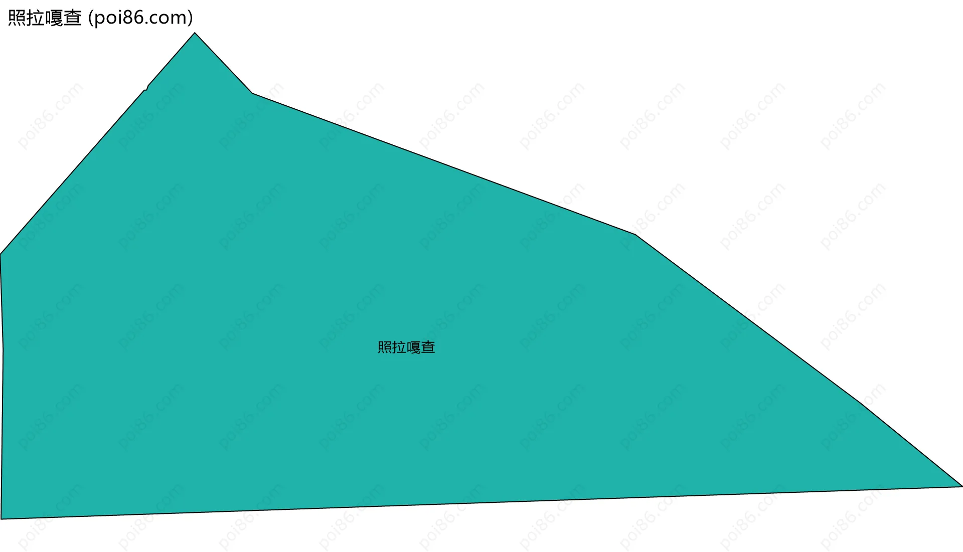 照拉嘎查边界地图