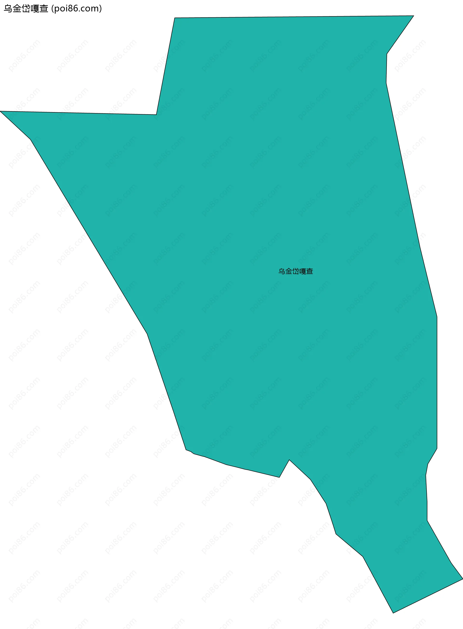 乌金岱嘎查边界地图