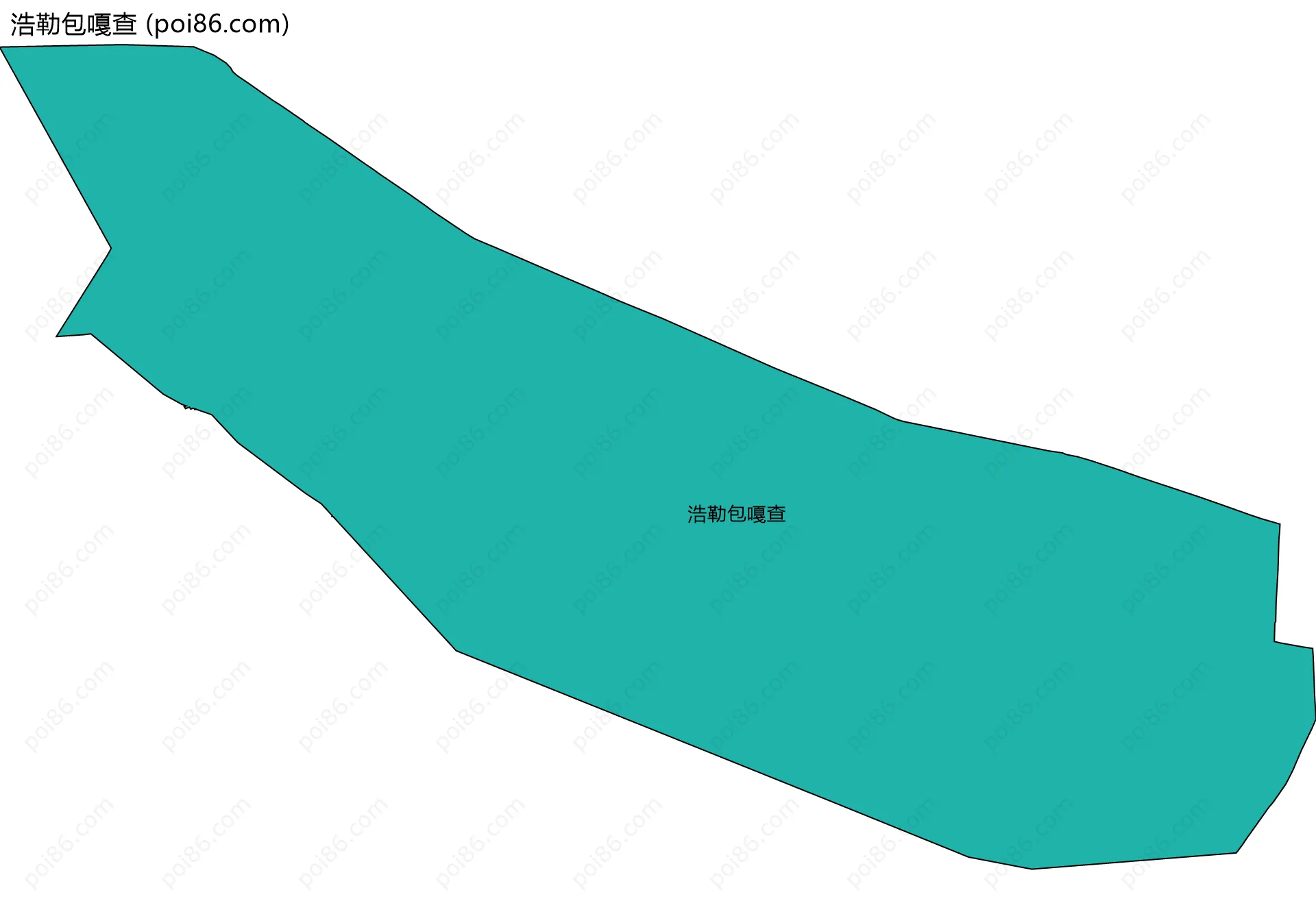 浩勒包嘎查边界地图