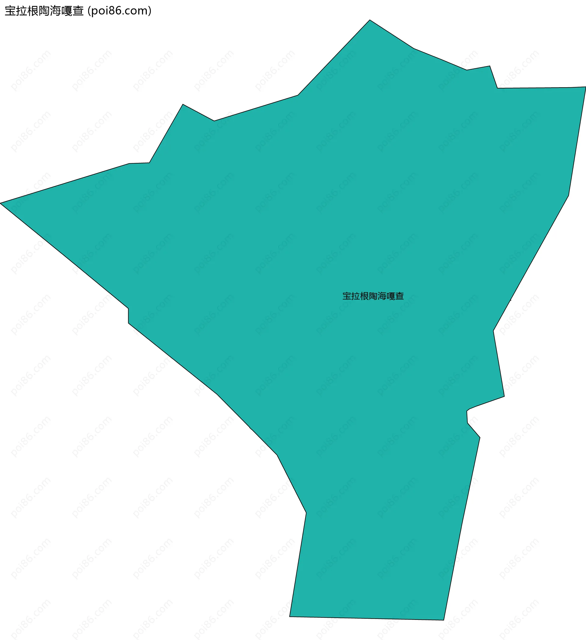 宝拉根陶海嘎查边界地图