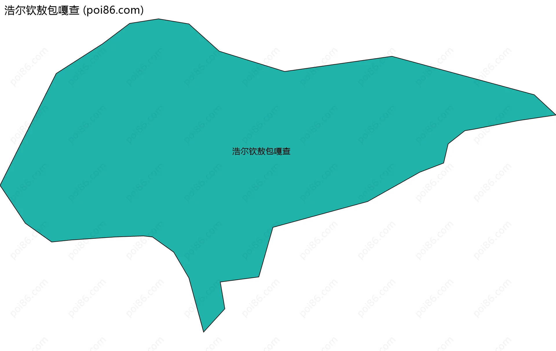 浩尔钦敖包嘎查边界地图