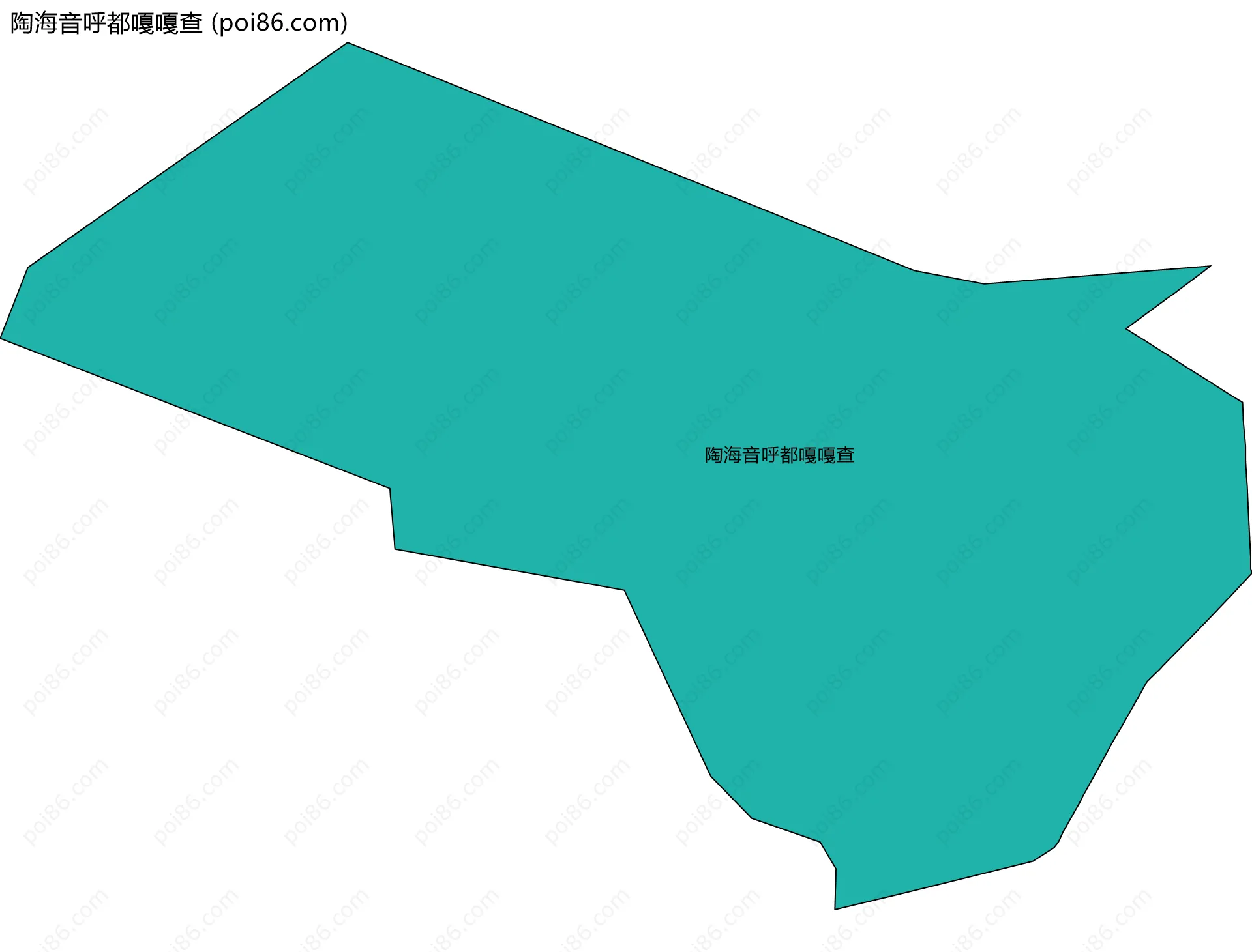 陶海音呼都嘎嘎查边界地图