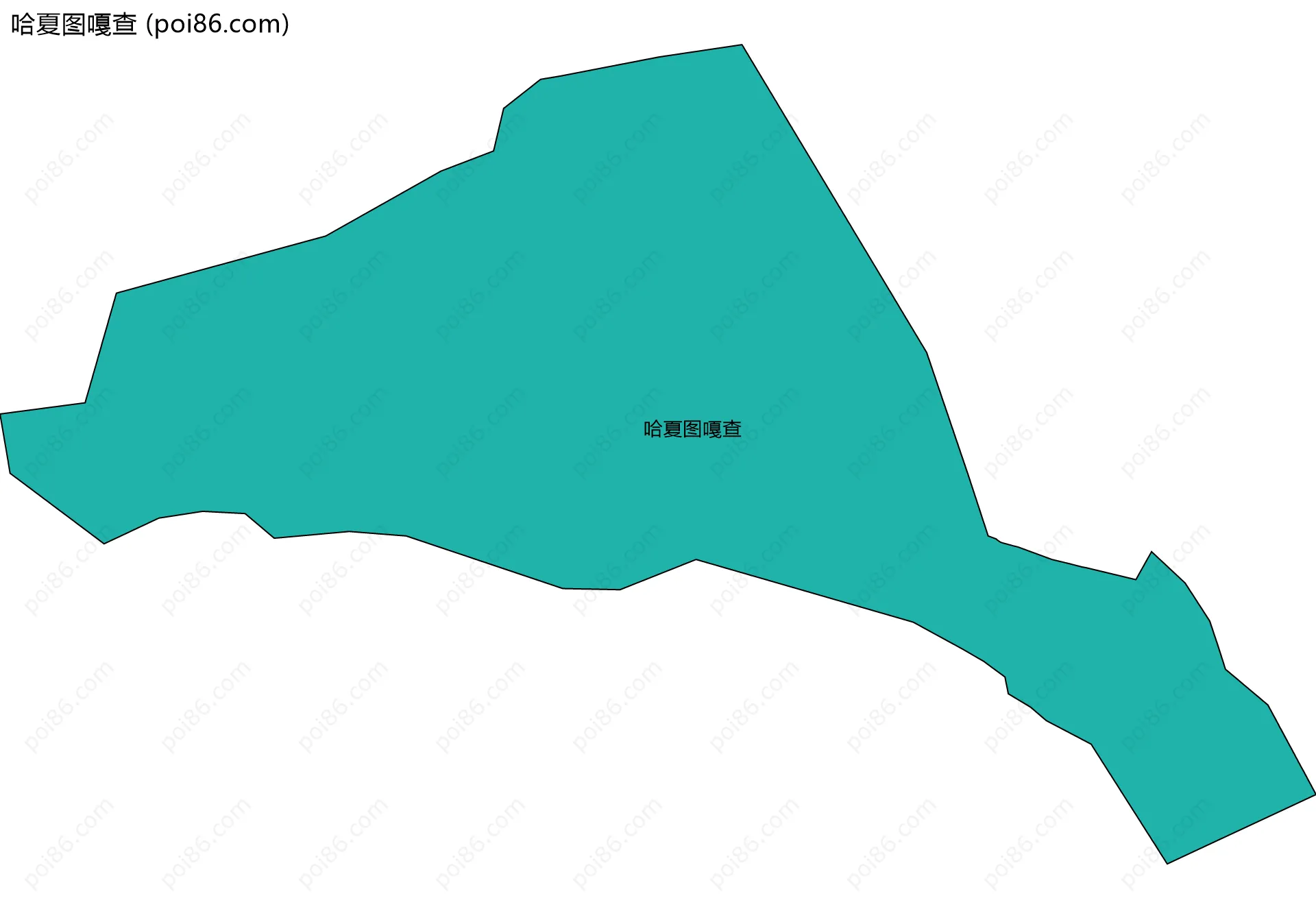 哈夏图嘎查边界地图