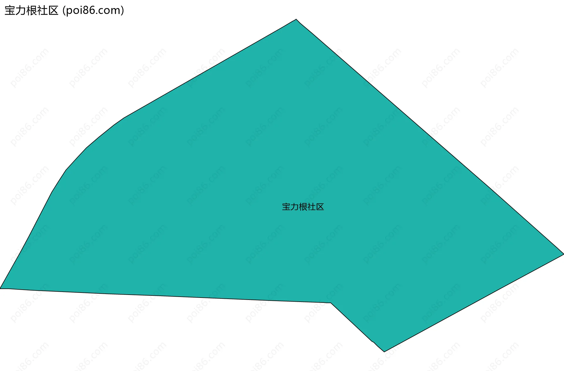 宝力根社区边界地图