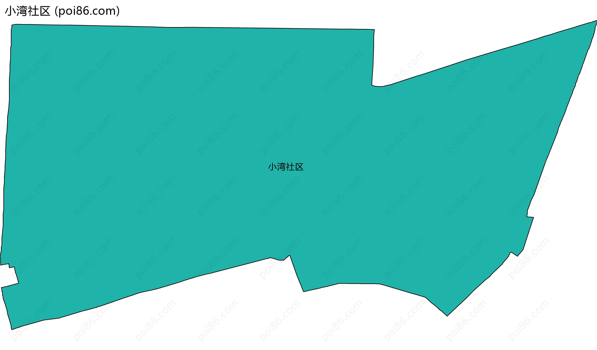 小湾社区边界地图