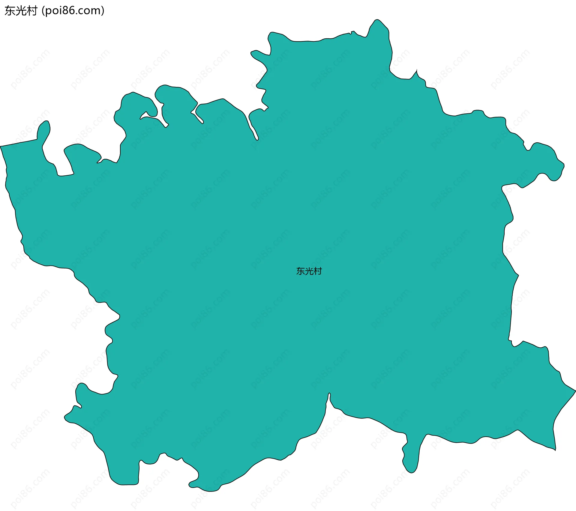 东光村边界地图
