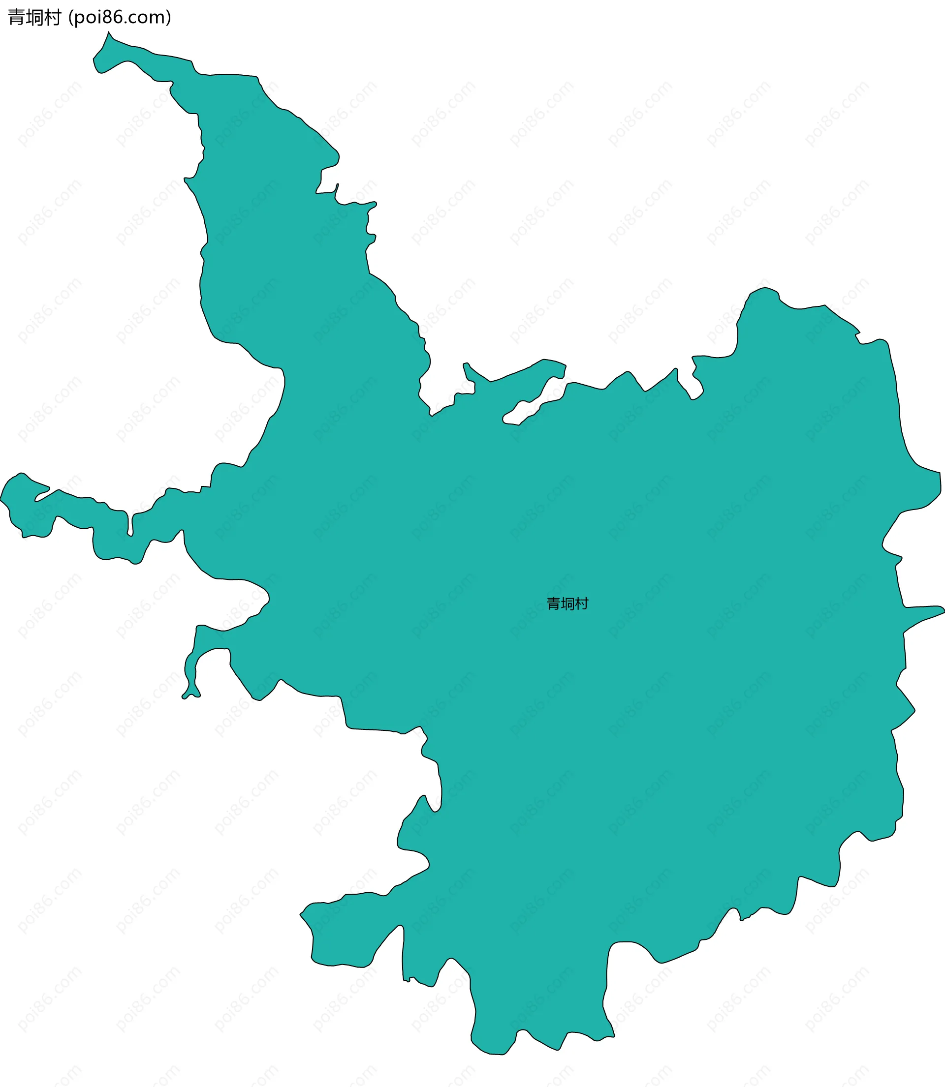 青垌村边界地图