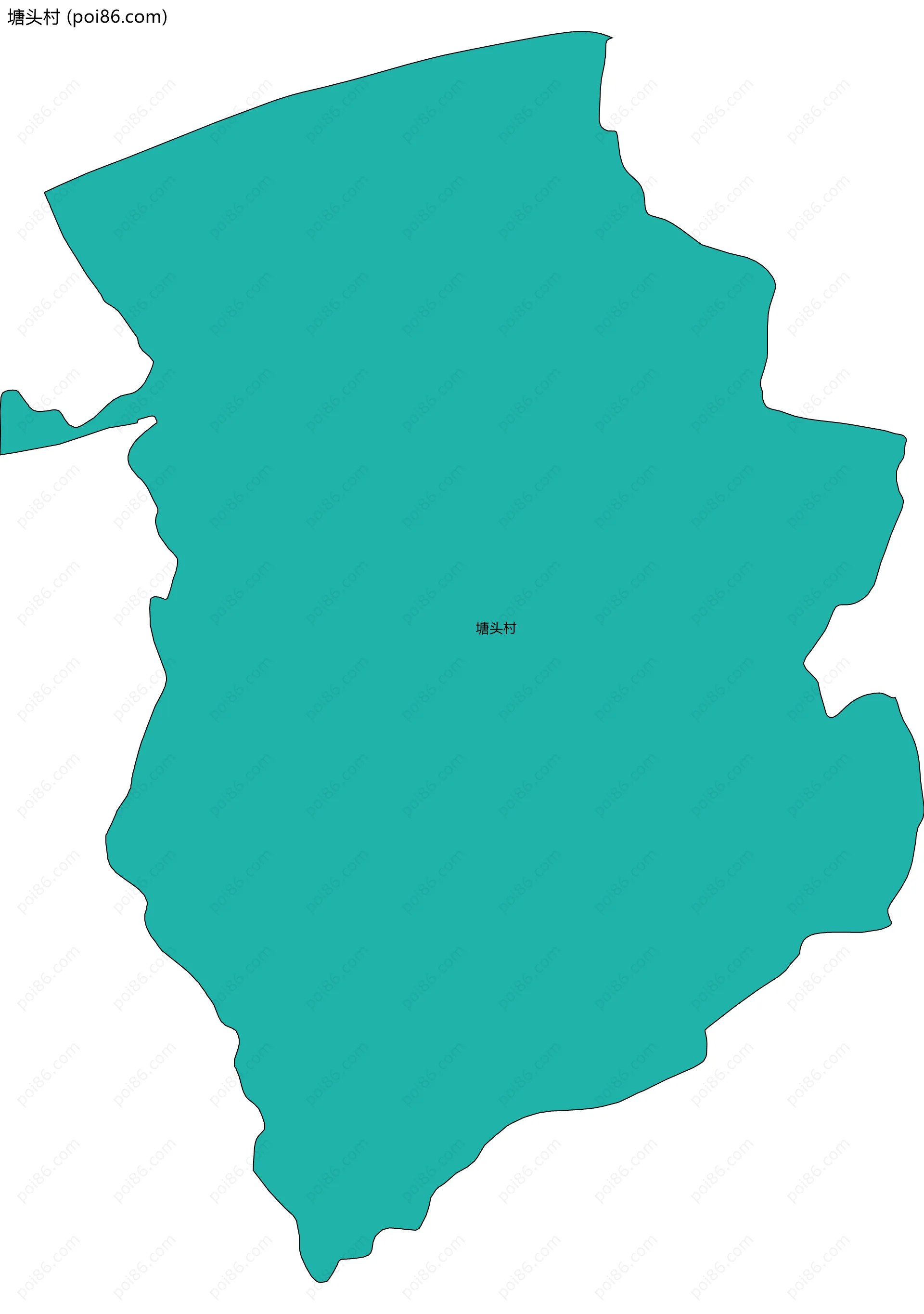 塘头村边界地图