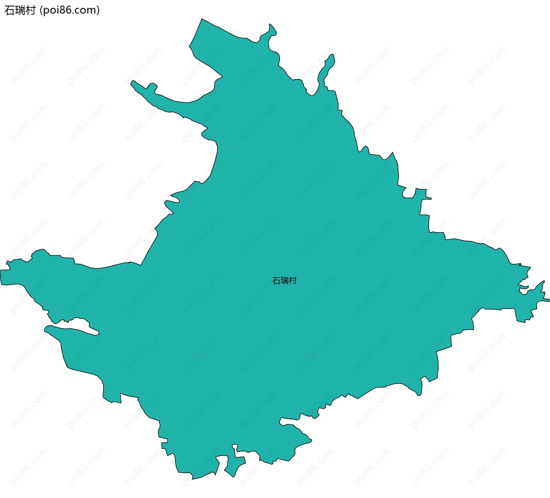 石瑞村边界地图