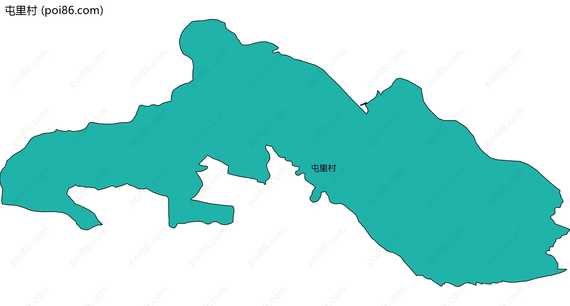 屯里村边界地图