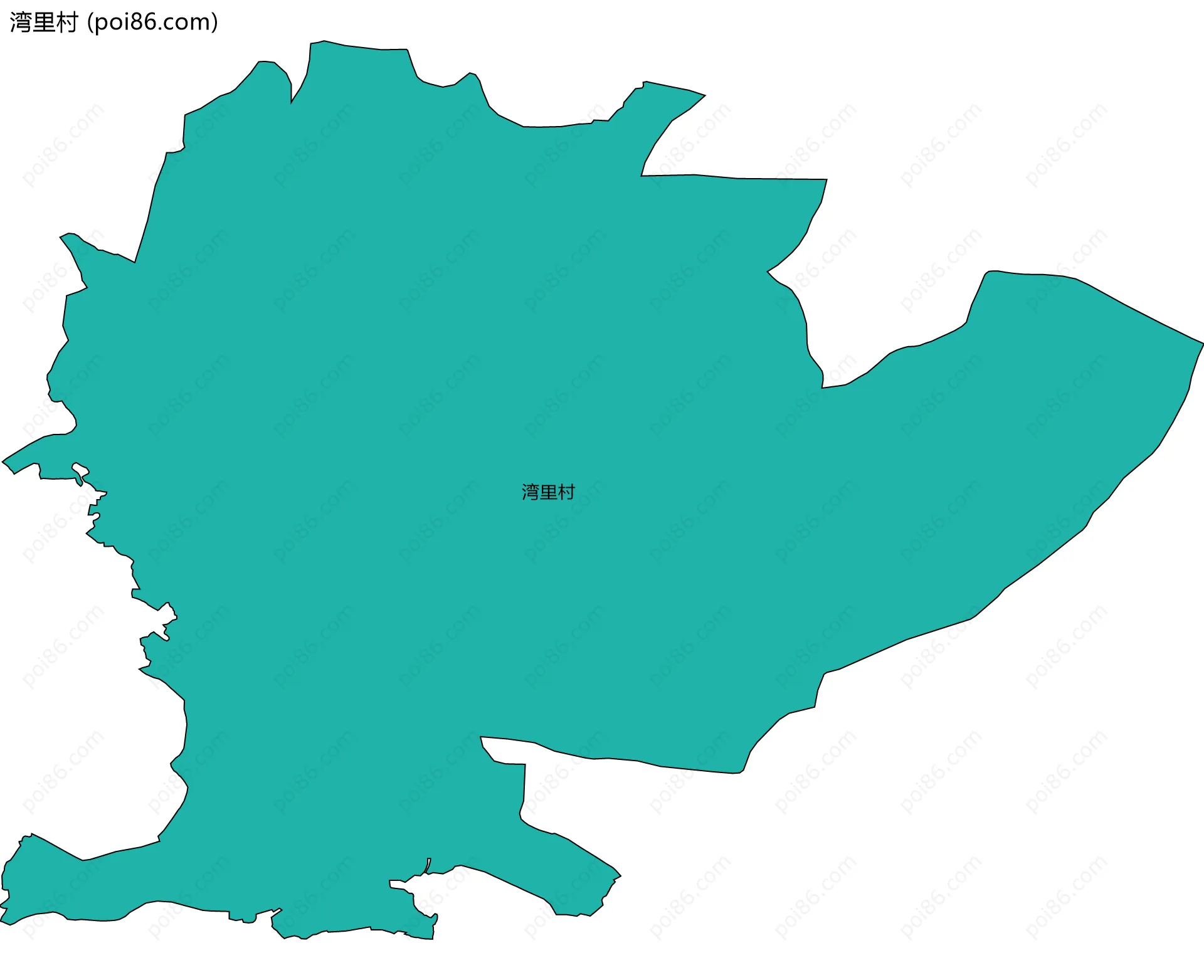 湾里村边界地图