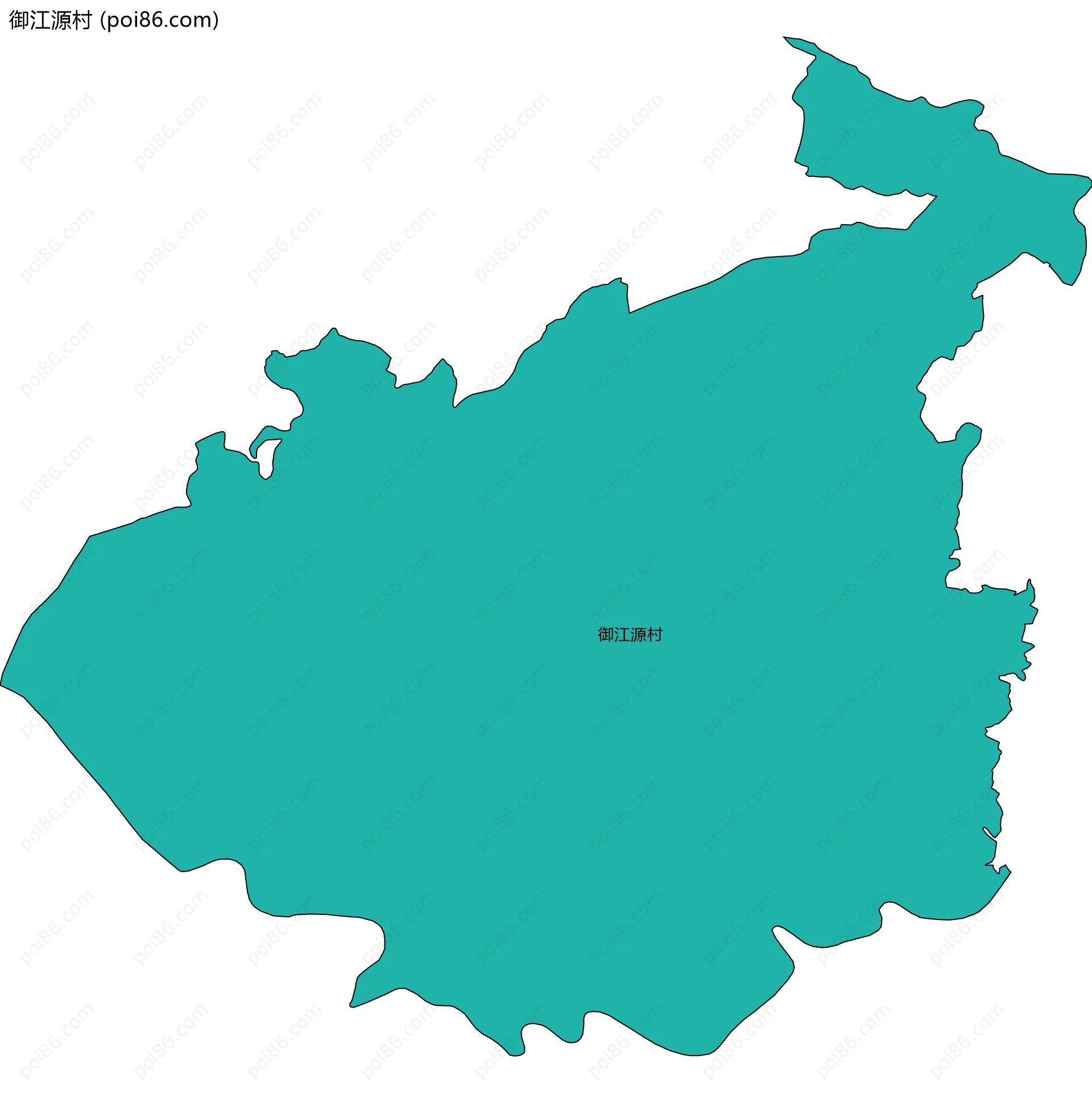 御江源村边界地图